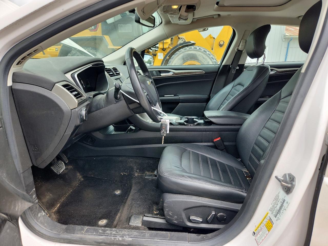 2014 Ford Fusion Se Hybrid White vin: 3FA6P0LU2ER352076