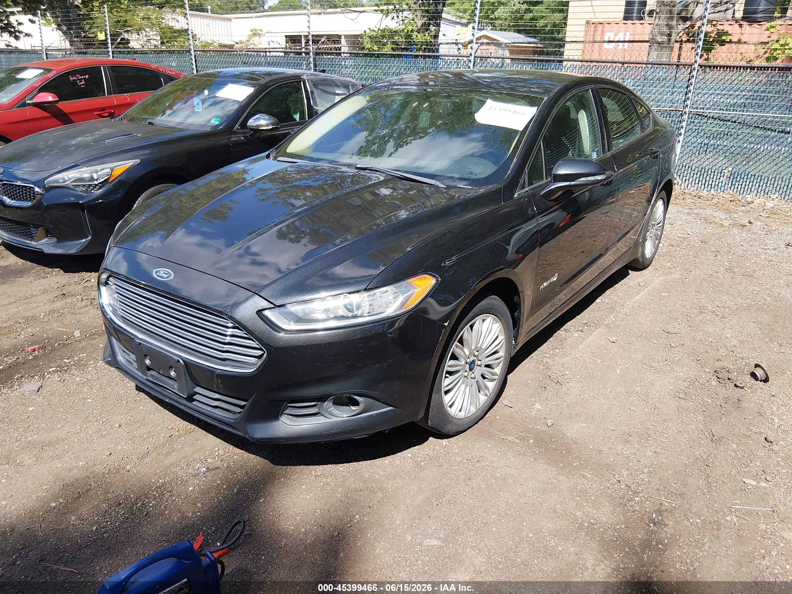 2014 Ford Fusion Hybrid Se Black vin: 3FA6P0LU2ER363935
