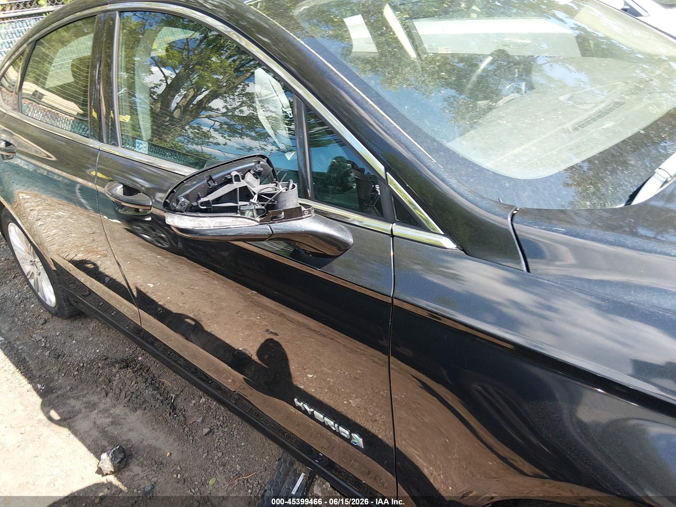 2014 Ford Fusion Hybrid Se Black vin: 3FA6P0LU2ER363935