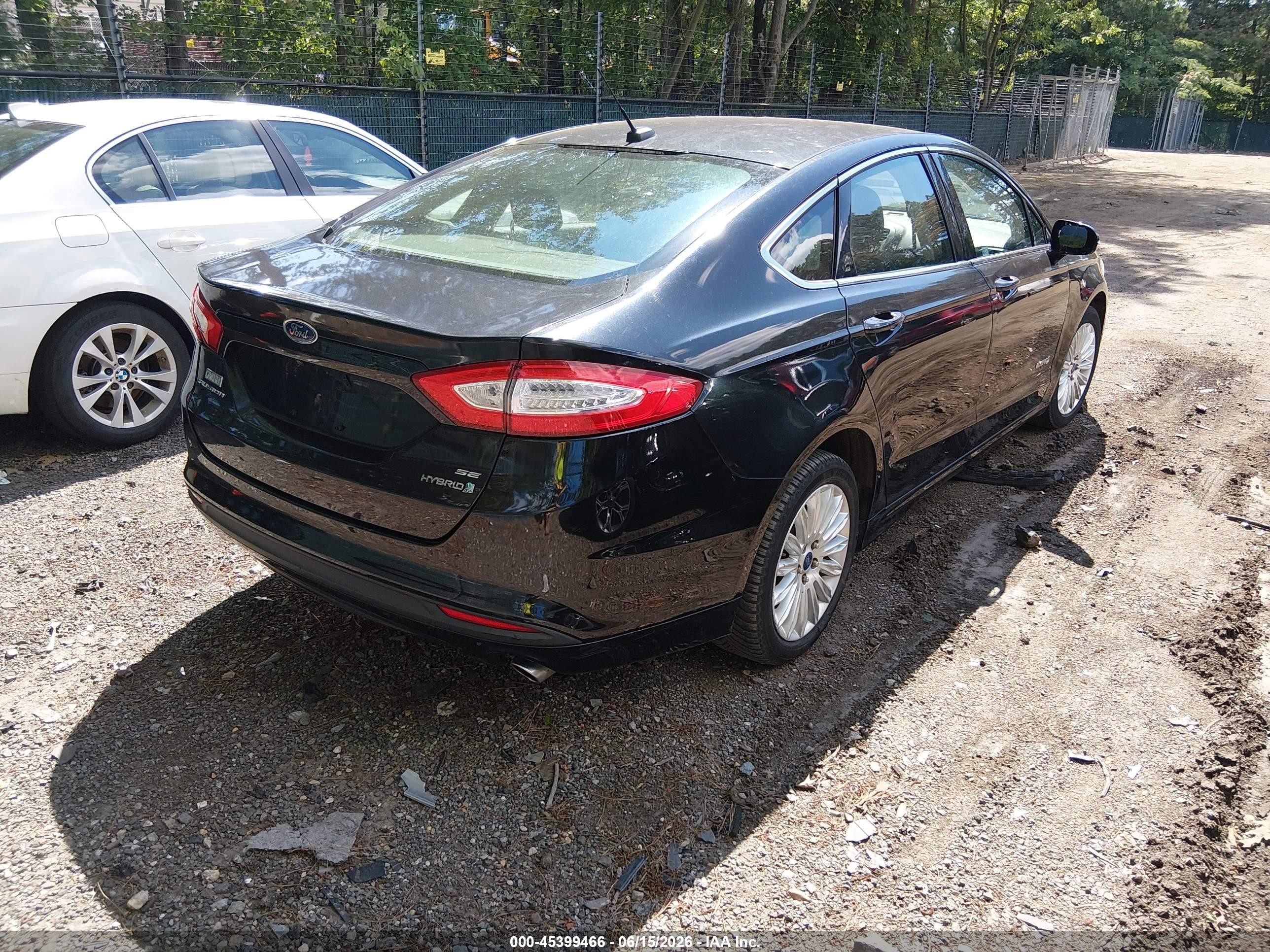 2014 Ford Fusion Hybrid Se Black vin: 3FA6P0LU2ER363935