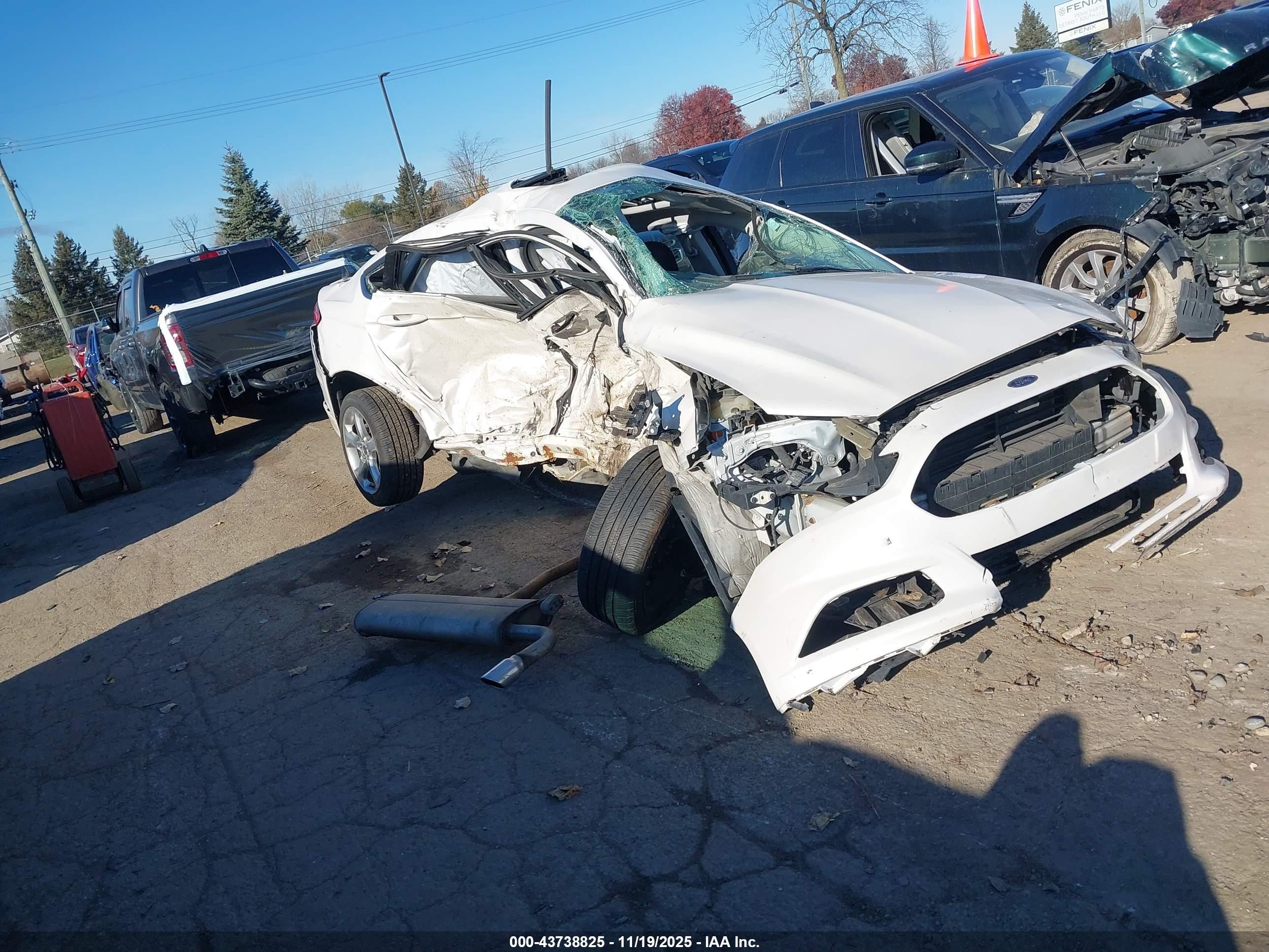 2014 Ford Fusion Hybrid Se White vin: 3FA6P0LU2ER364566