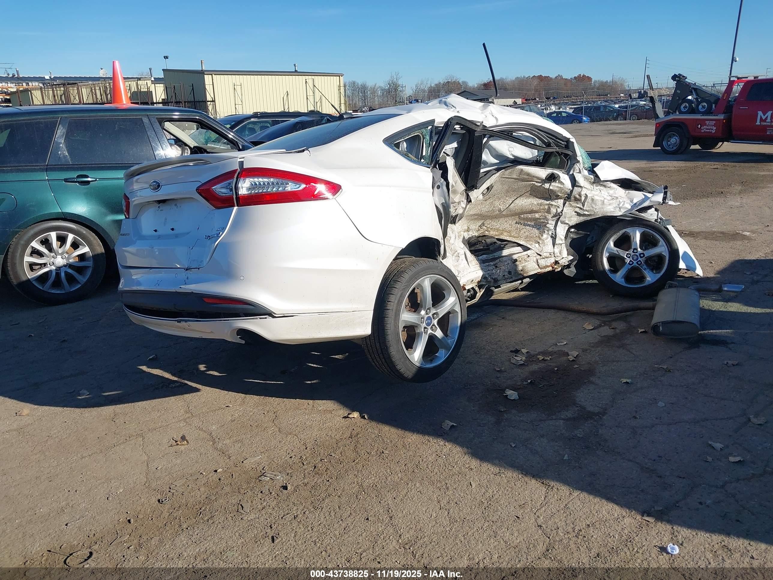 2014 Ford Fusion Hybrid Se White vin: 3FA6P0LU2ER364566