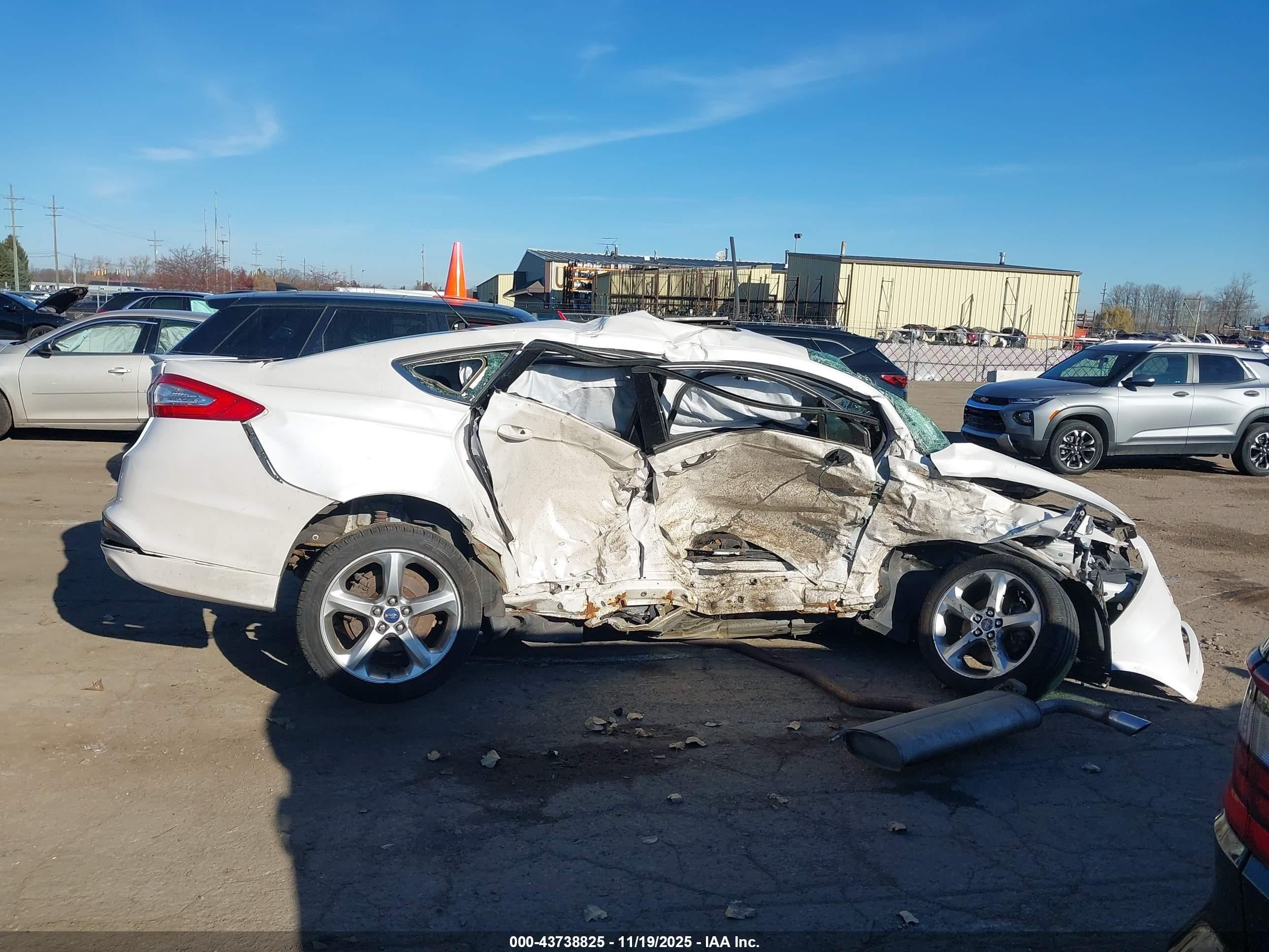 2014 Ford Fusion Hybrid Se White vin: 3FA6P0LU2ER364566