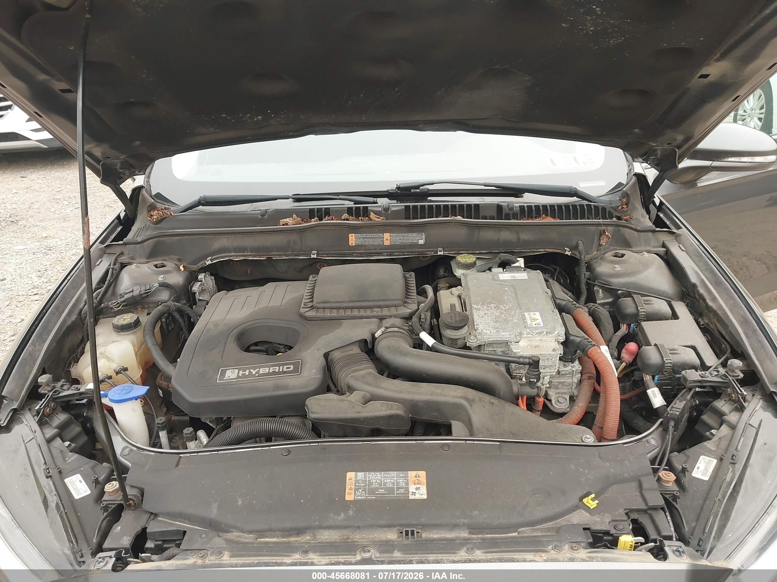 2015 Ford Fusion Hybrid Se Gray vin: 3FA6P0LU2FR158438