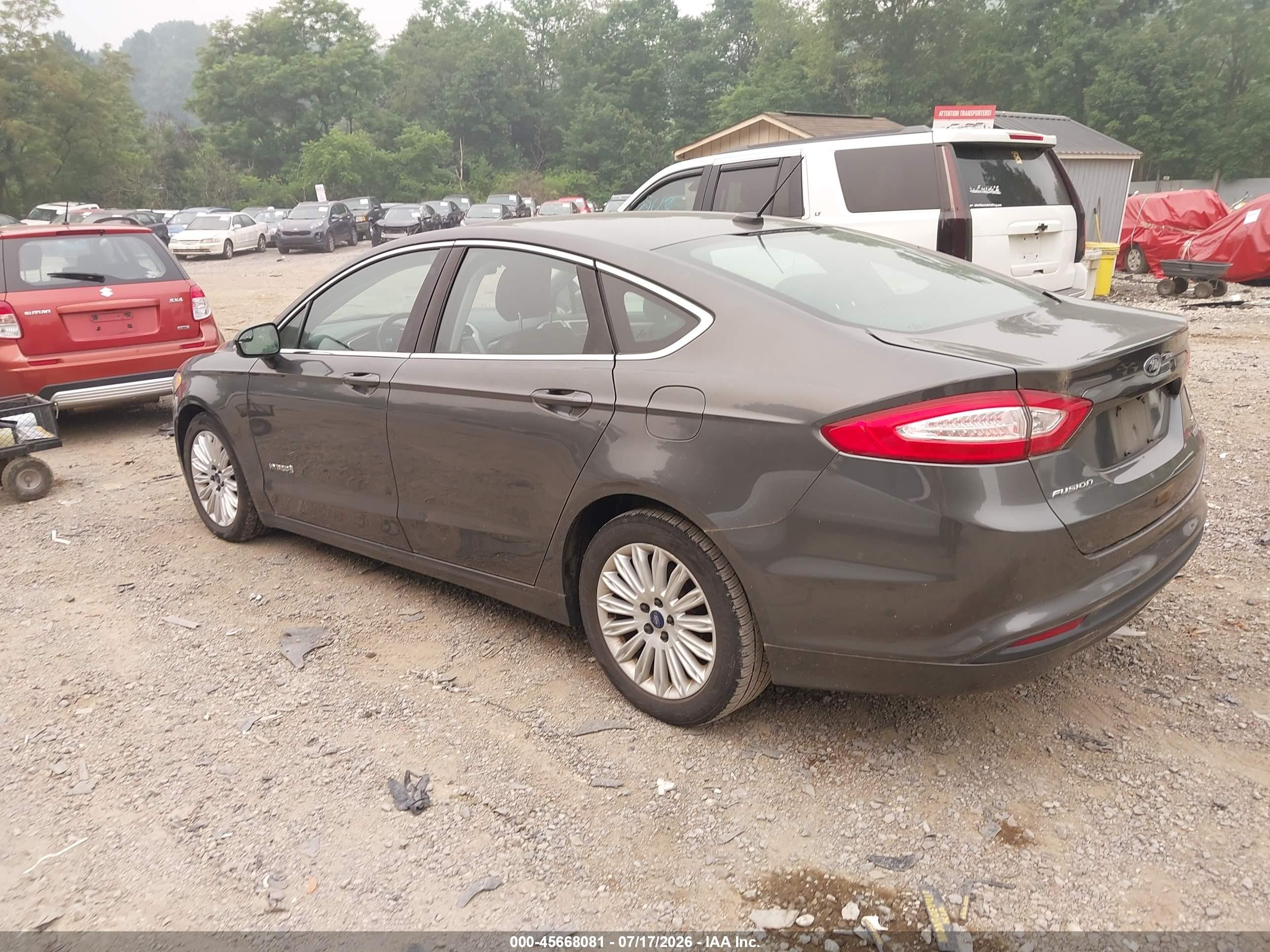2015 Ford Fusion Hybrid Se Gray vin: 3FA6P0LU2FR158438