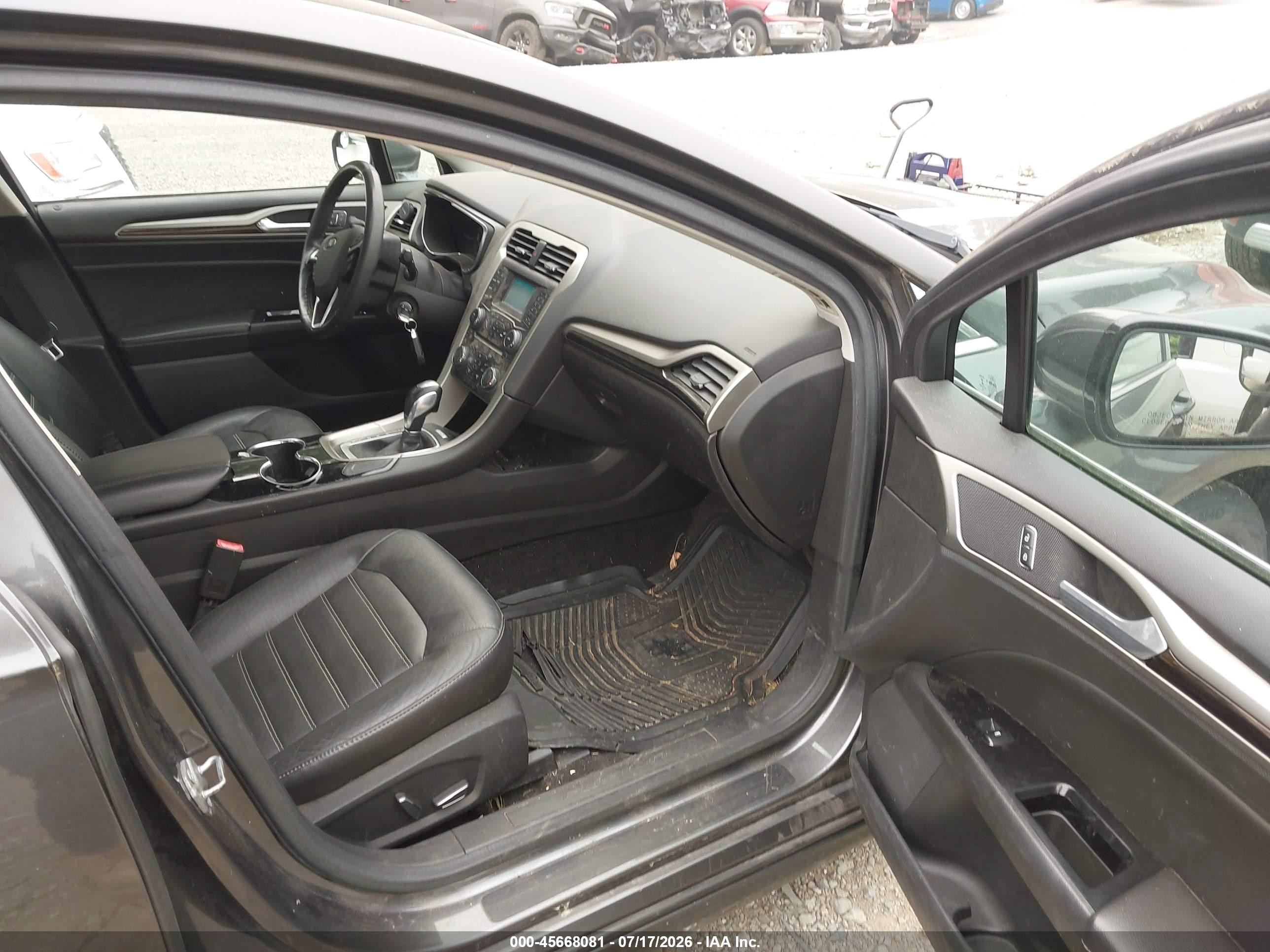 2015 Ford Fusion Hybrid Se Gray vin: 3FA6P0LU2FR158438