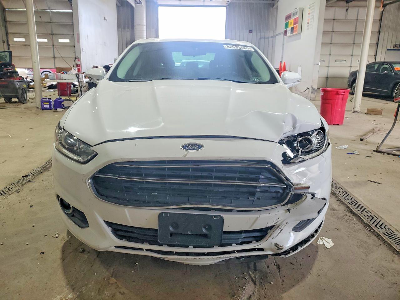 2015 Ford Fusion Se Hybrid White vin: 3FA6P0LU2FR186532