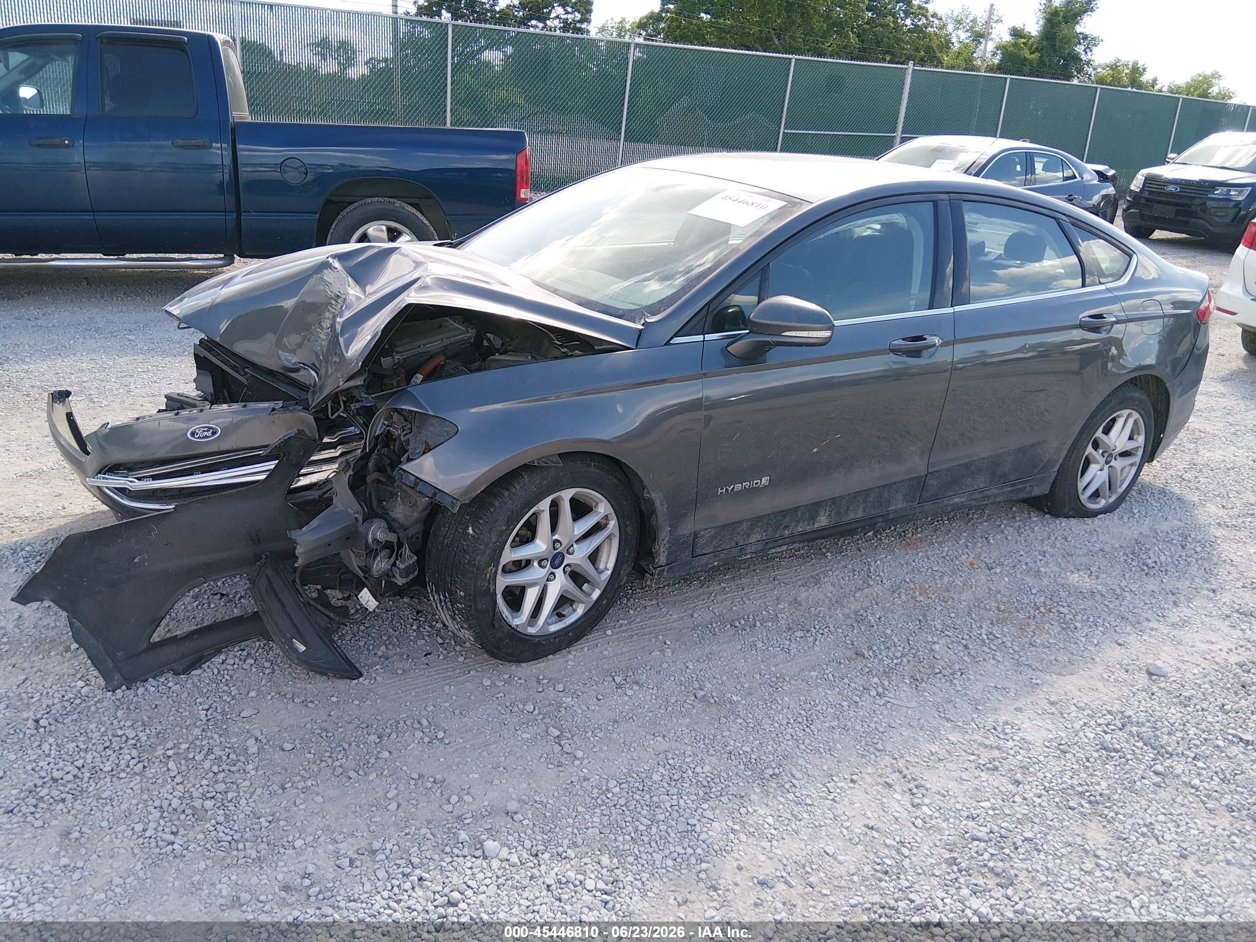 2015 Ford Fusion Hybrid Se Gray vin: 3FA6P0LU2FR202972