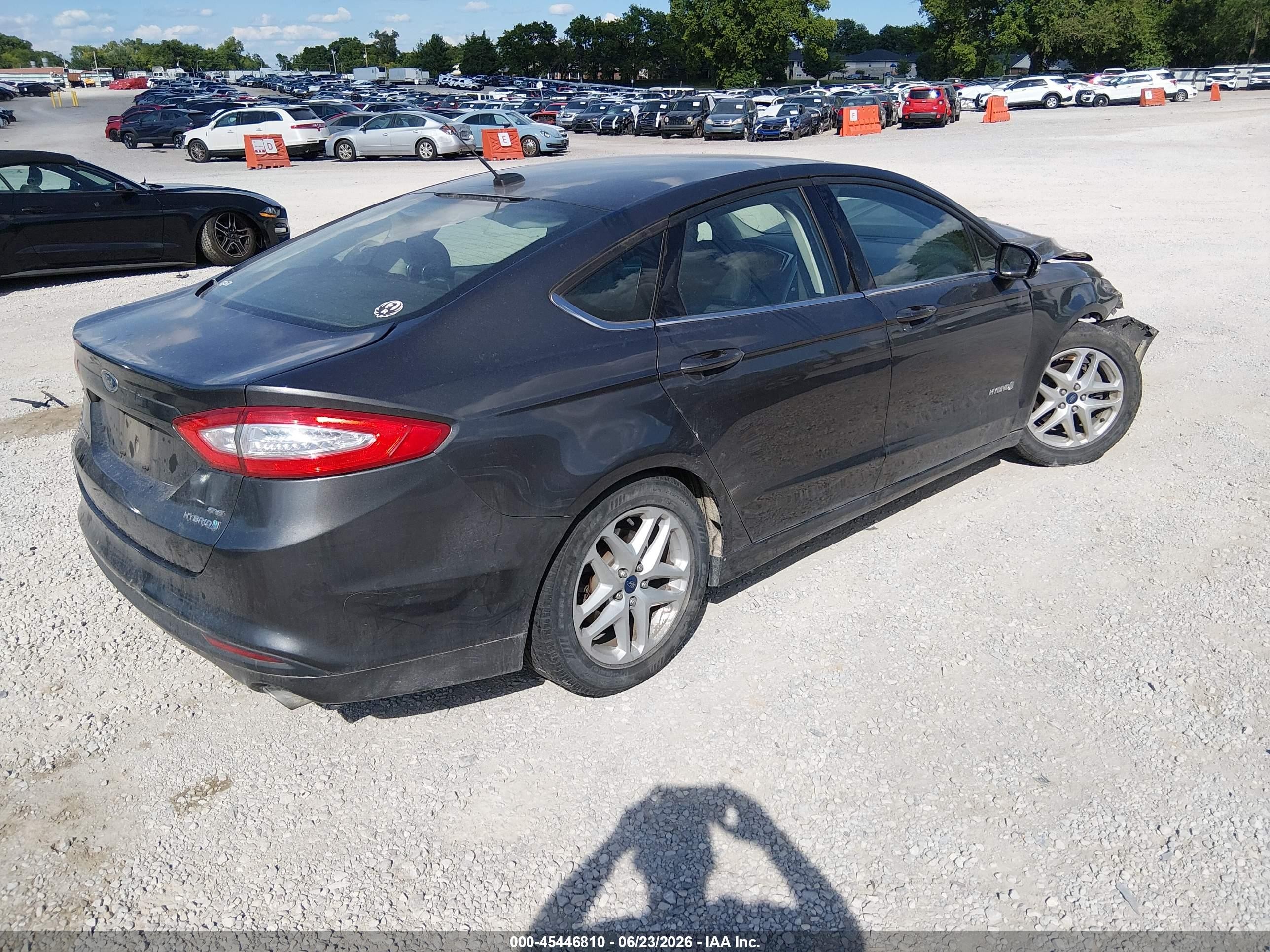 2015 Ford Fusion Hybrid Se Gray vin: 3FA6P0LU2FR202972