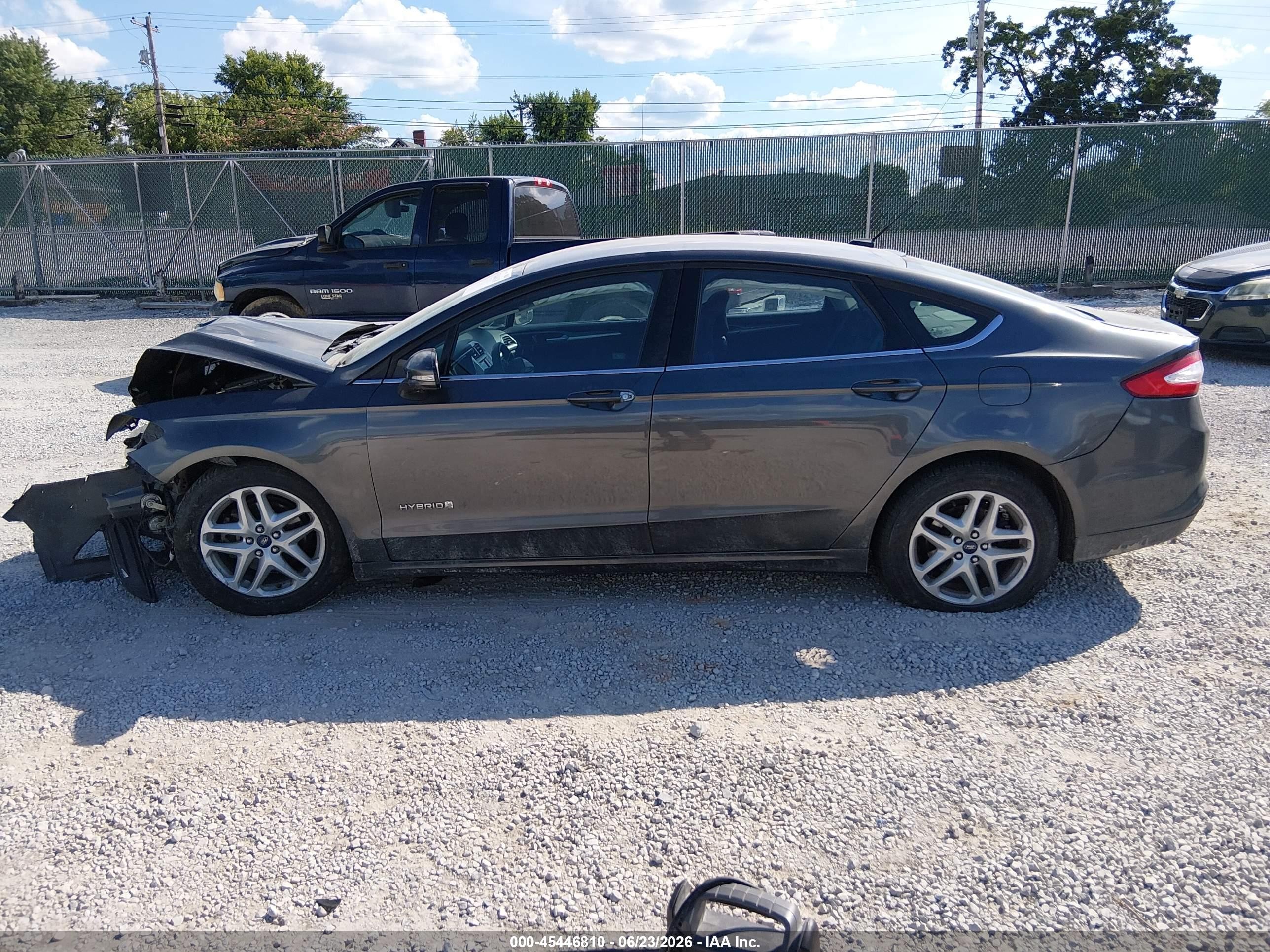 2015 Ford Fusion Hybrid Se Gray vin: 3FA6P0LU2FR202972