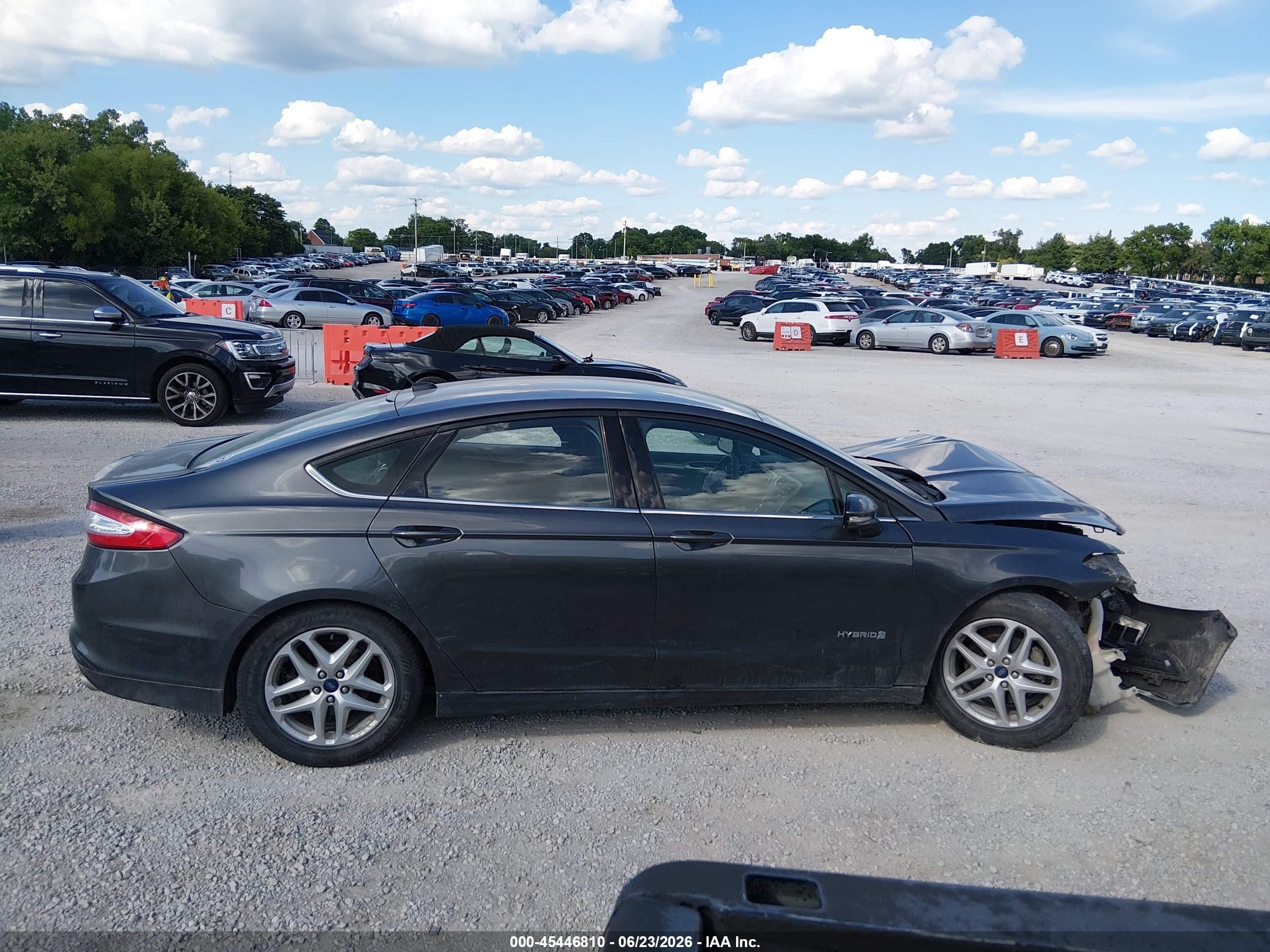 2015 Ford Fusion Hybrid Se Gray vin: 3FA6P0LU2FR202972
