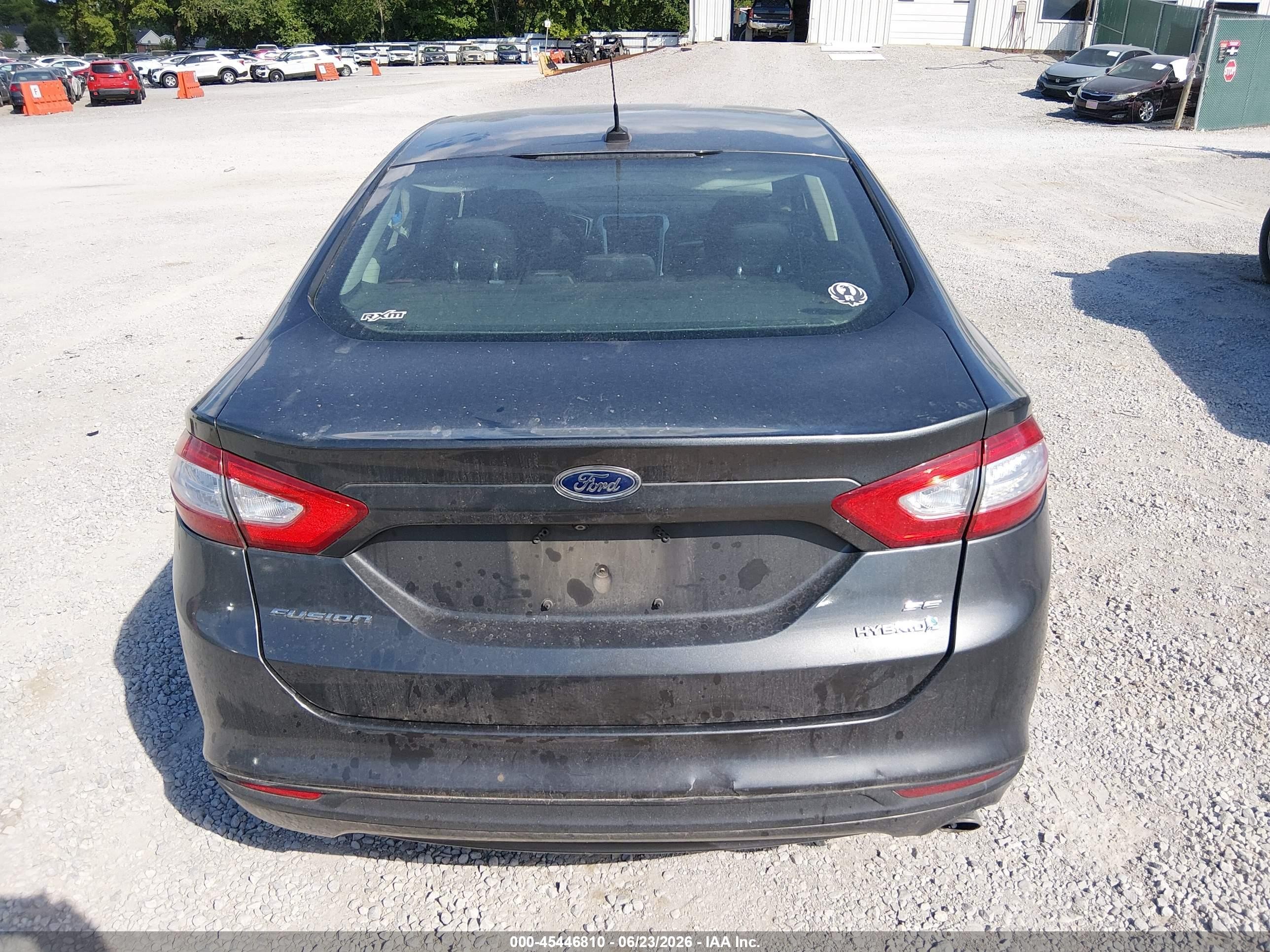 2015 Ford Fusion Hybrid Se Gray vin: 3FA6P0LU2FR202972