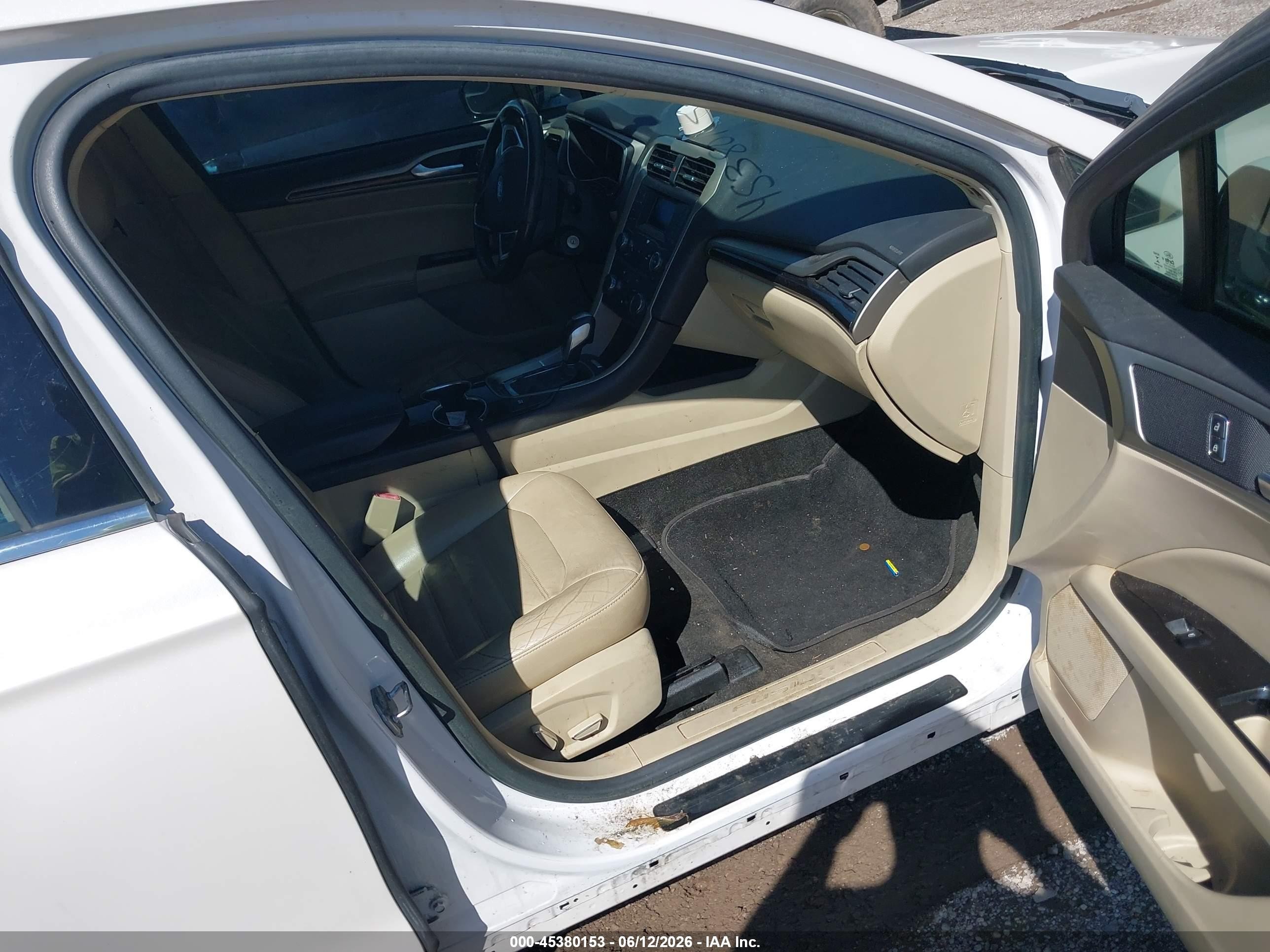 2016 Ford Fusion Hybrid Se White vin: 3FA6P0LU2GR360004