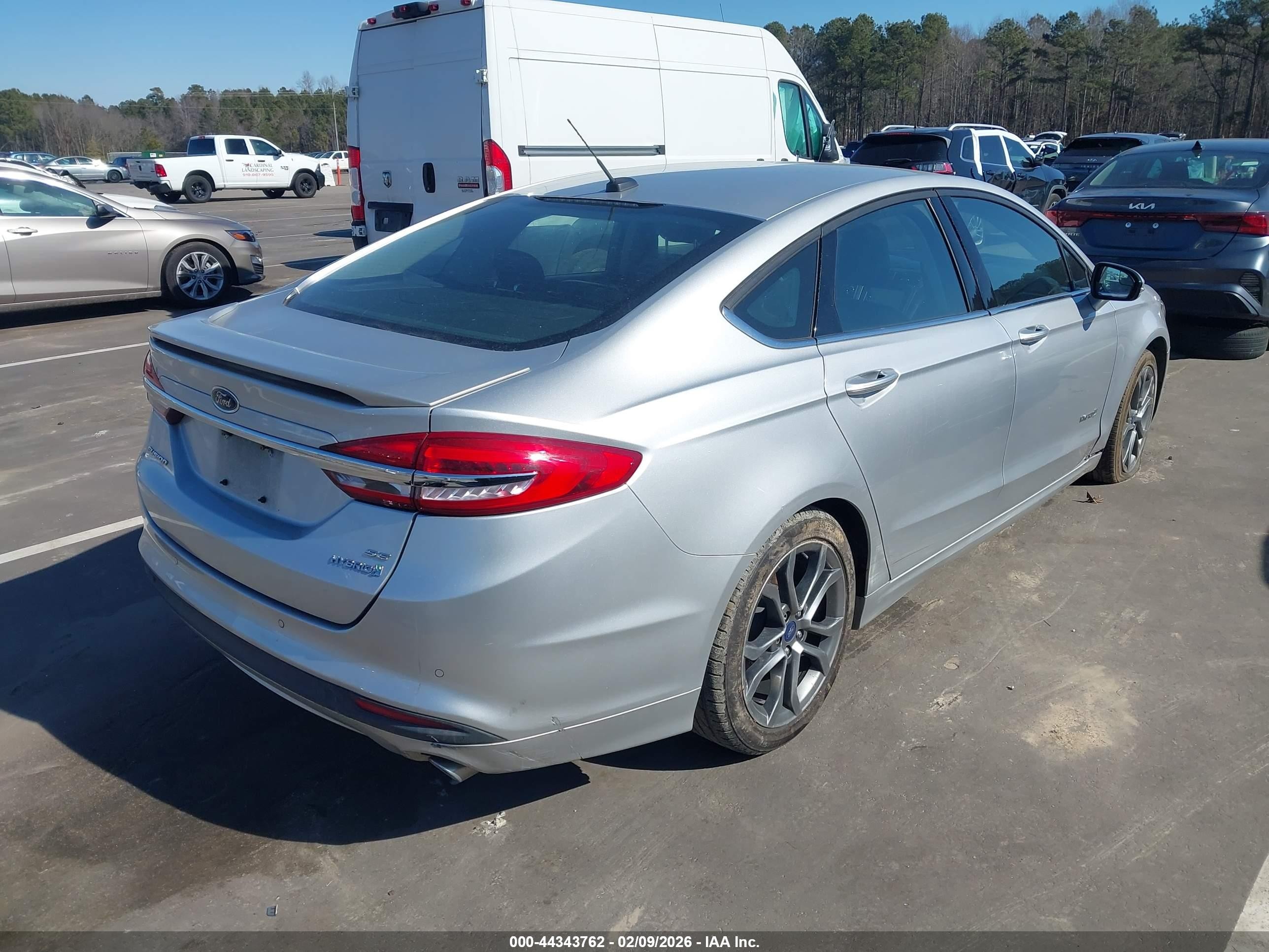 2017 Ford Fusion Hybrid Se Silver vin: 3FA6P0LU2HR345861