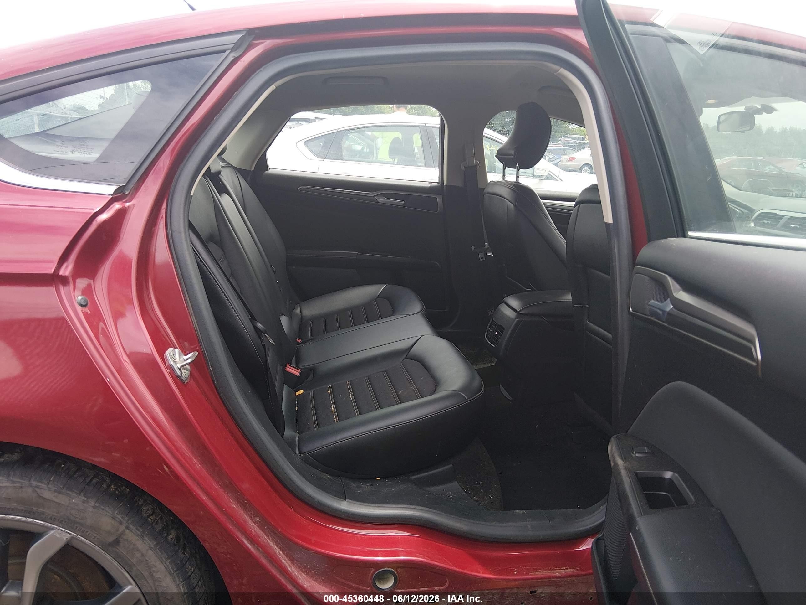 2017 Ford Fusion Hybrid Se Maroon vin: 3FA6P0LU2HR374356