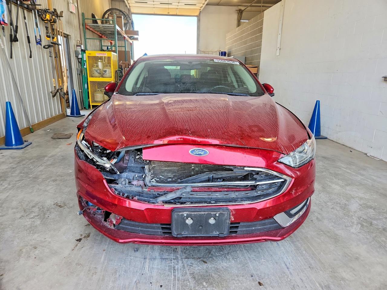 2018 Ford Fusion Se Hybrid Burgundy vin: 3FA6P0LU2JR239867