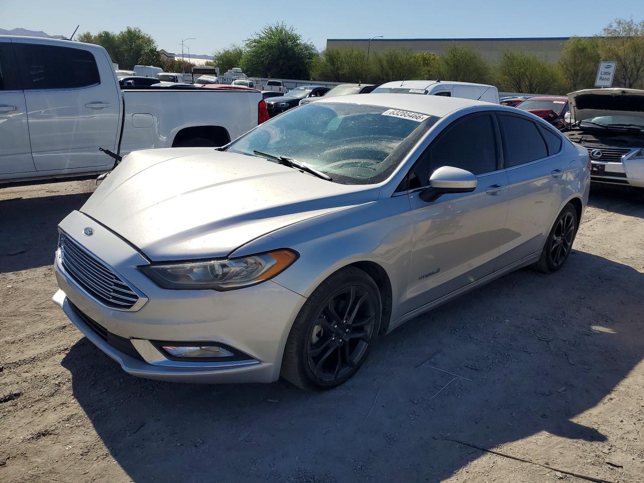2018 Ford Fusion Se Hybrid Silver vin: 3FA6P0LU2JR246298