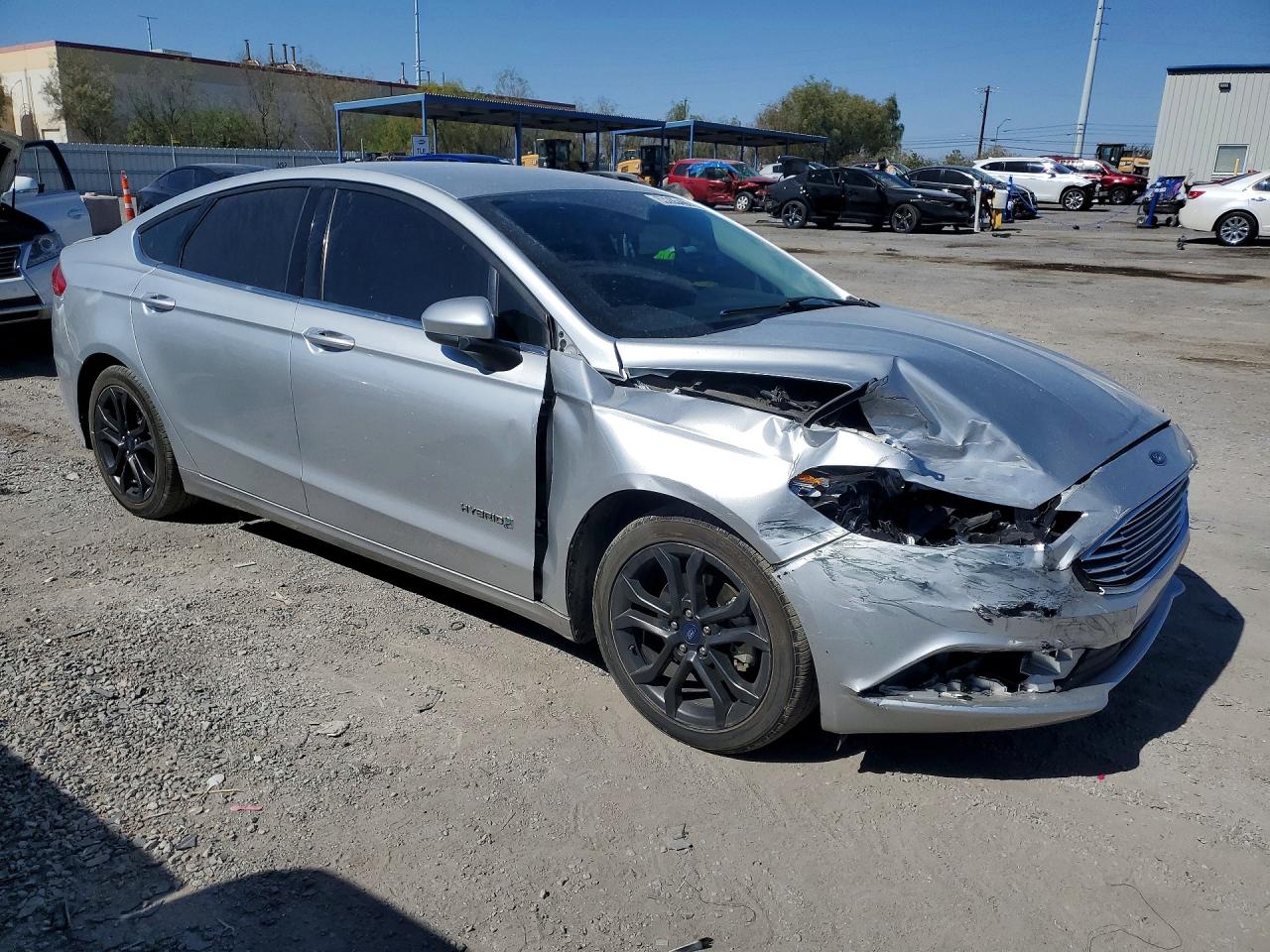 2018 Ford Fusion Se Hybrid Silver vin: 3FA6P0LU2JR246298