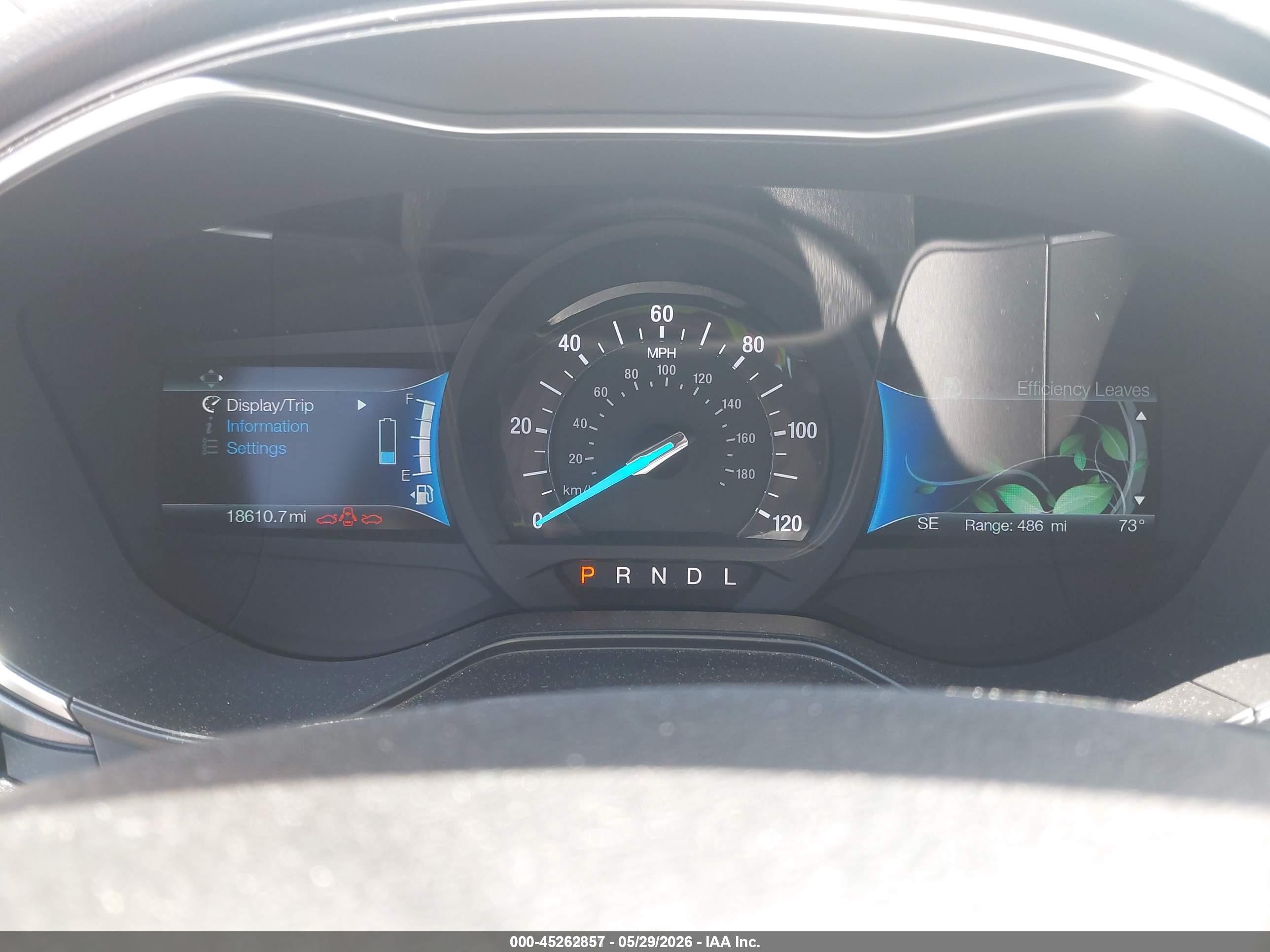 2019 Ford Fusion Hybrid Se White vin: 3FA6P0LU2KR107547