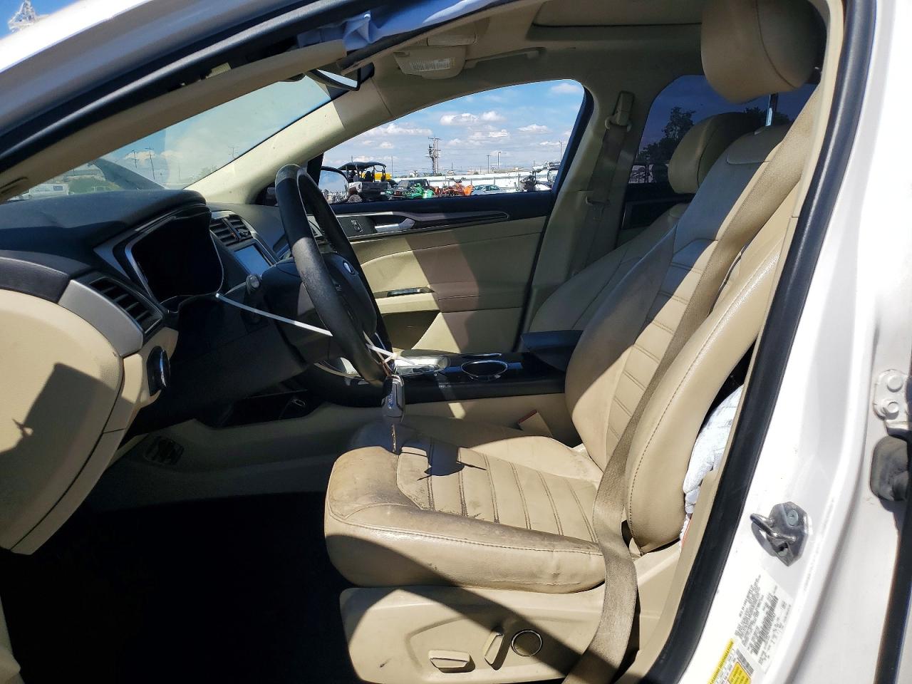 2013 Ford Fusion Se Hybrid White vin: 3FA6P0LU3DR150362
