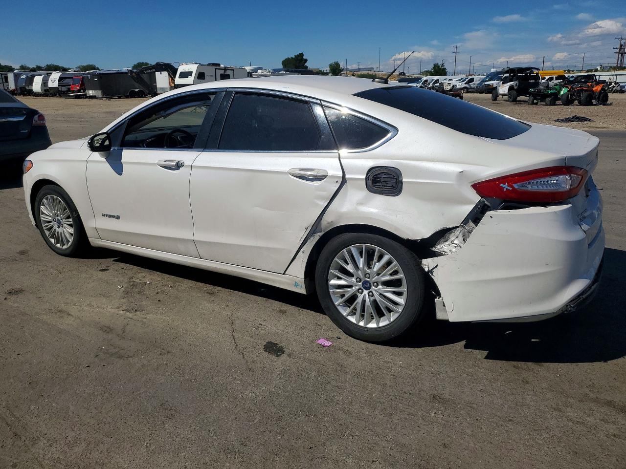 2013 Ford Fusion Se Hybrid White vin: 3FA6P0LU3DR150362