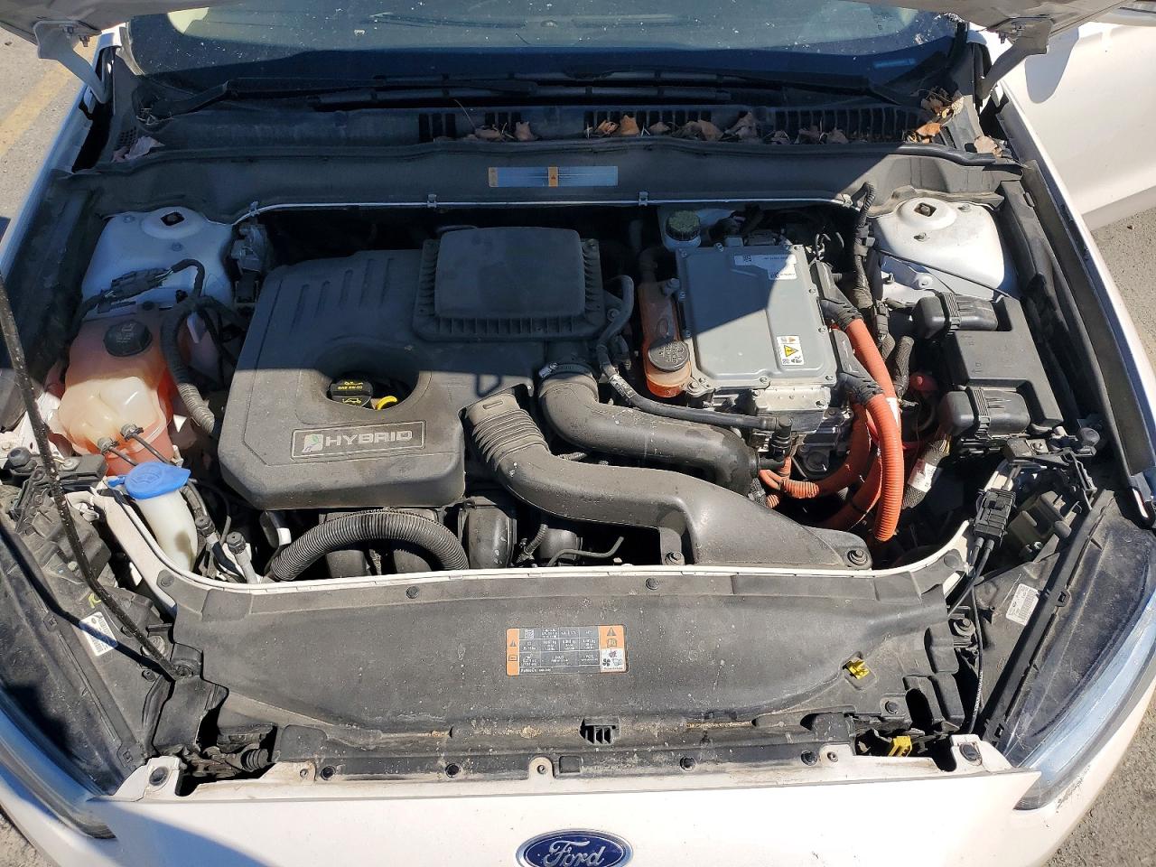 2013 Ford Fusion Se Hybrid White vin: 3FA6P0LU3DR150362