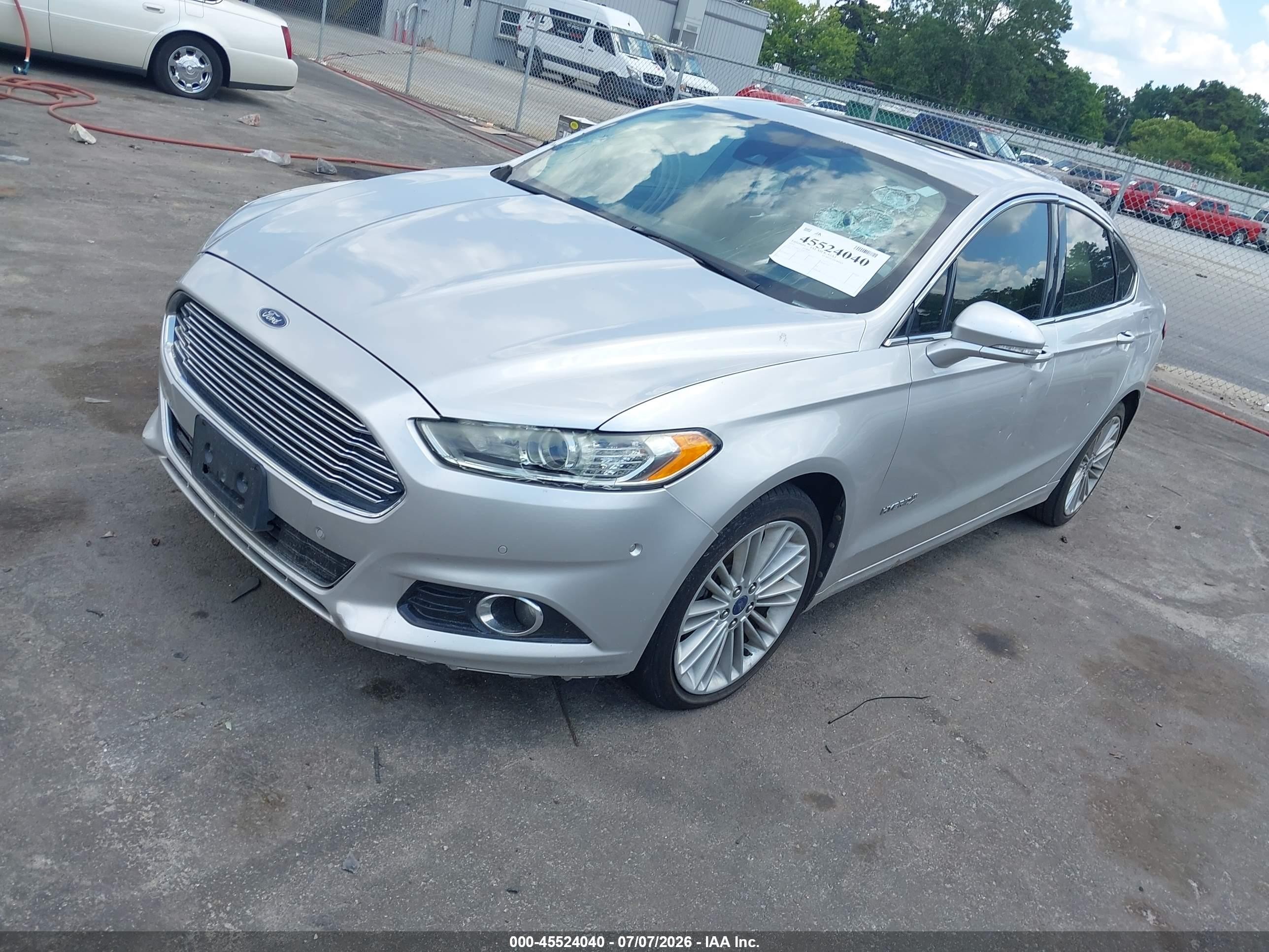 2013 Ford Fusion Hybrid Se Серебряный vin: 3FA6P0LU3DR153147