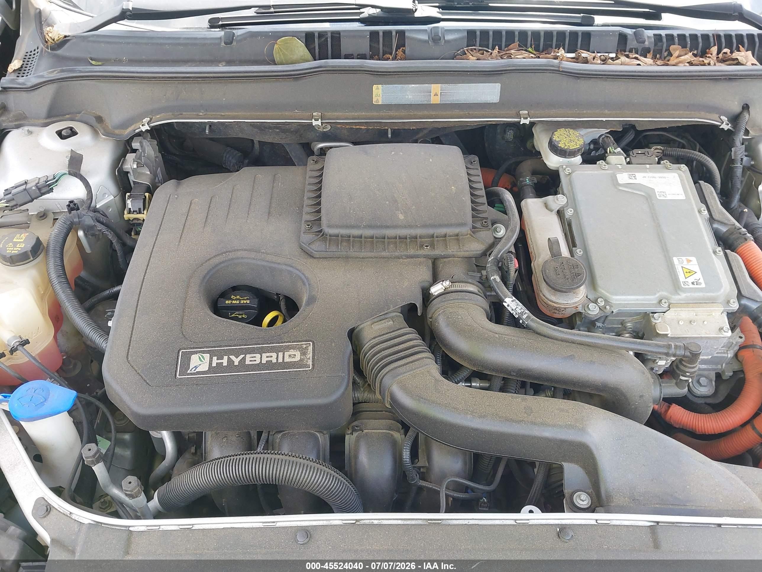 2013 Ford Fusion Hybrid Se Серебряный vin: 3FA6P0LU3DR153147