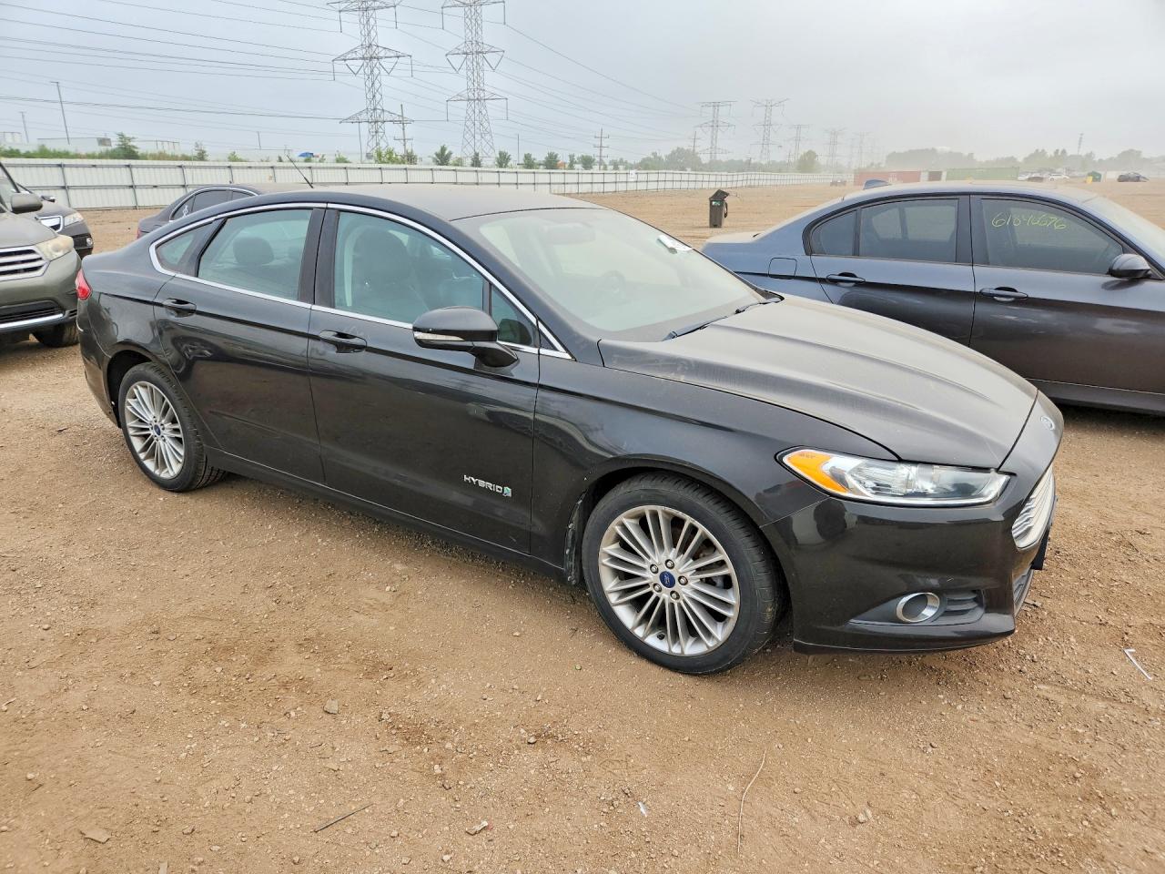 2013 Ford Fusion Se Hybrid Black vin: 3FA6P0LU3DR167999