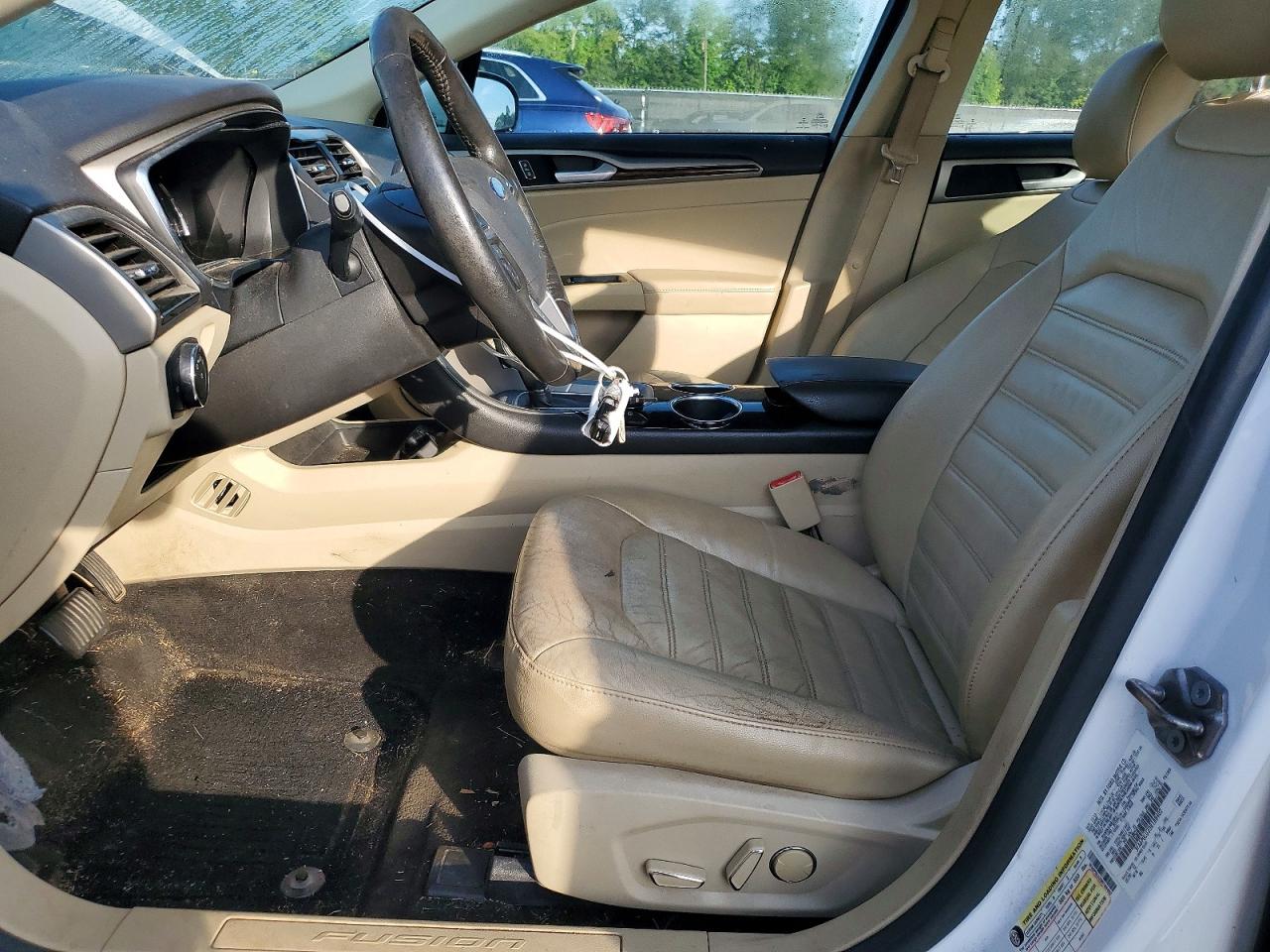 2013 Ford Fusion Se Hybrid White vin: 3FA6P0LU3DR188402