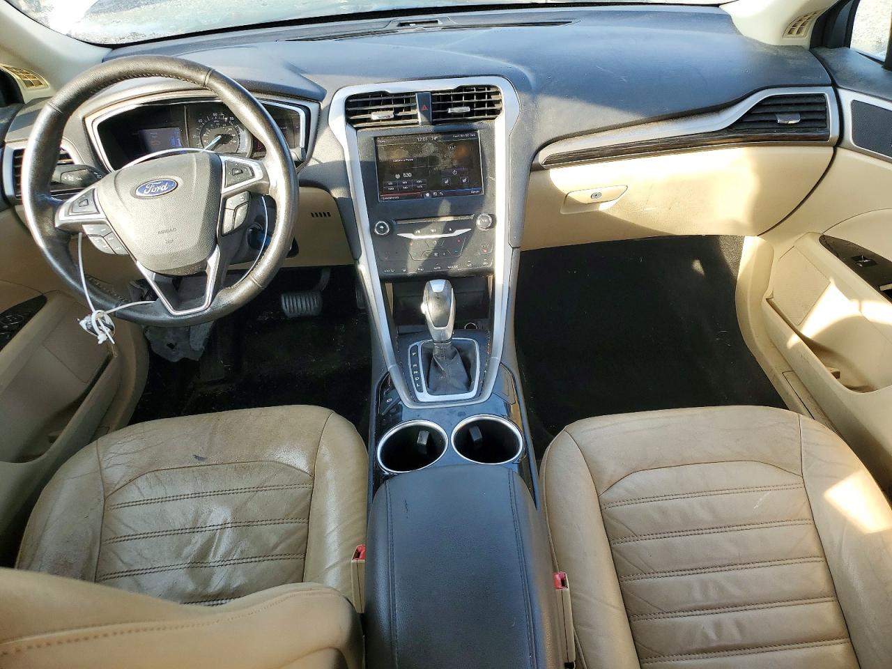2013 Ford Fusion Se Hybrid White vin: 3FA6P0LU3DR188402