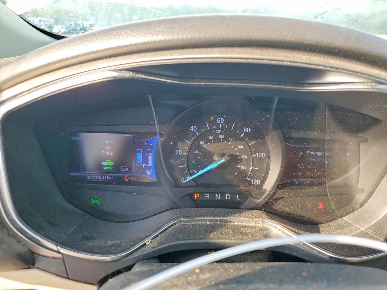 2013 Ford Fusion Se Hybrid White vin: 3FA6P0LU3DR188402
