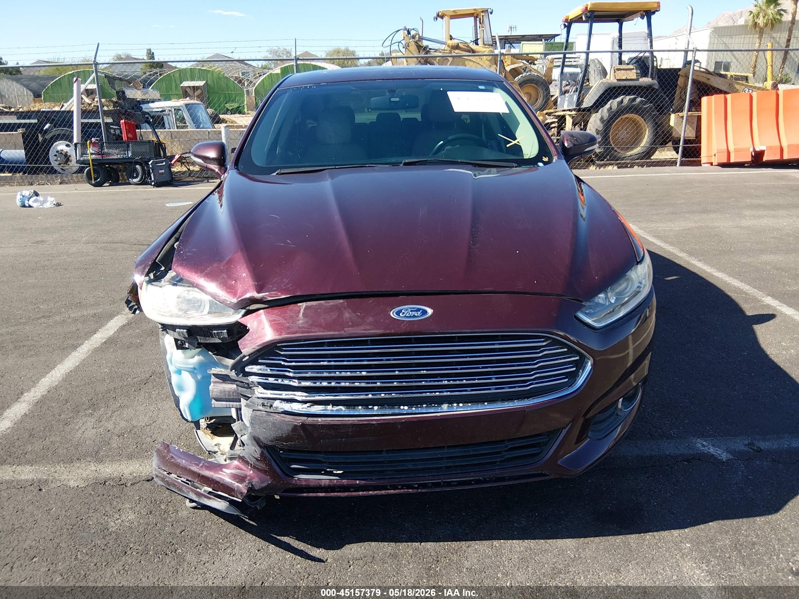 2013 Ford Fusion Hybrid Se Burgundy vin: 3FA6P0LU3DR196631