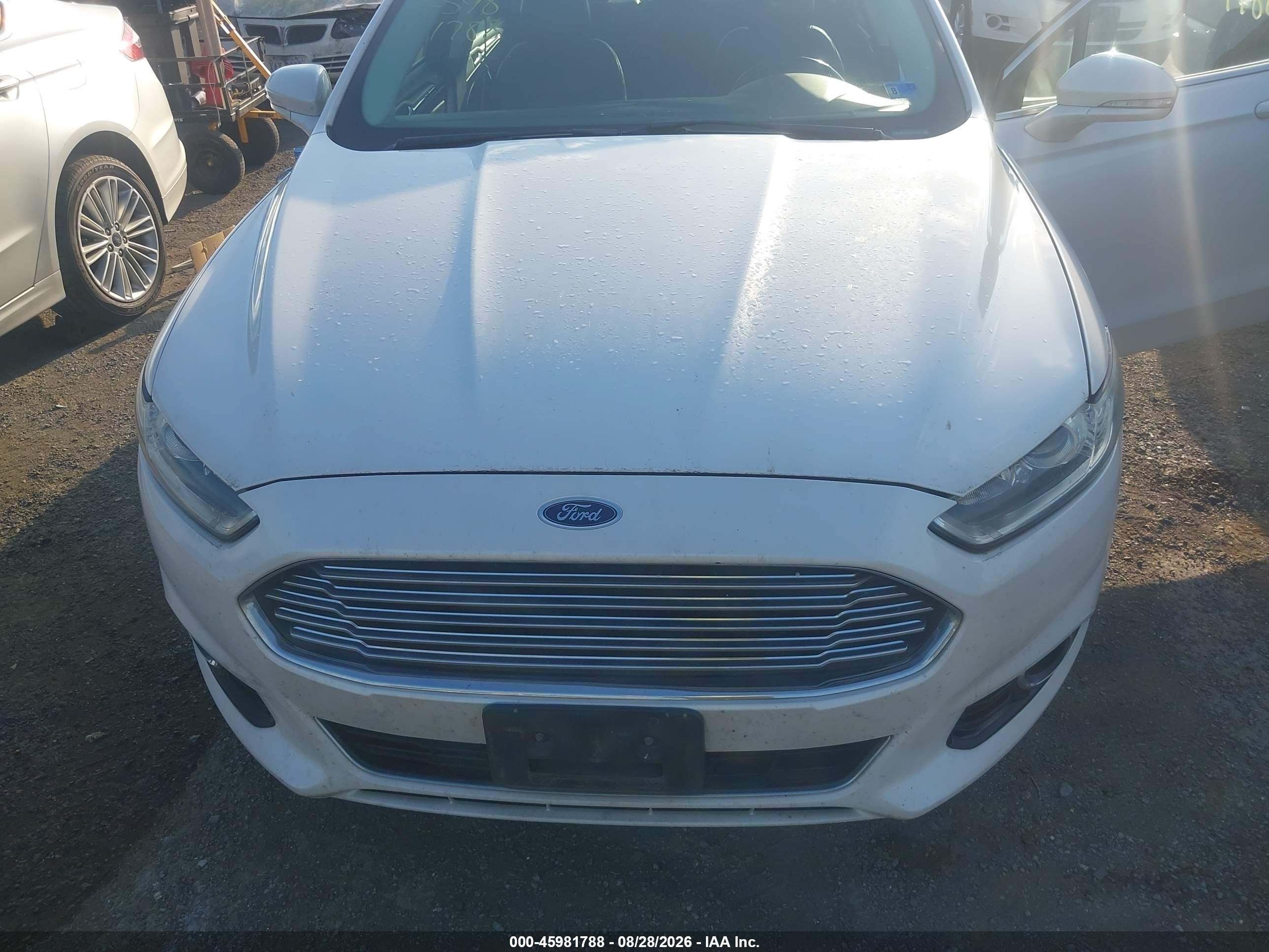 2013 Ford Fusion Hybrid Se Белый vin: 3FA6P0LU3DR225464