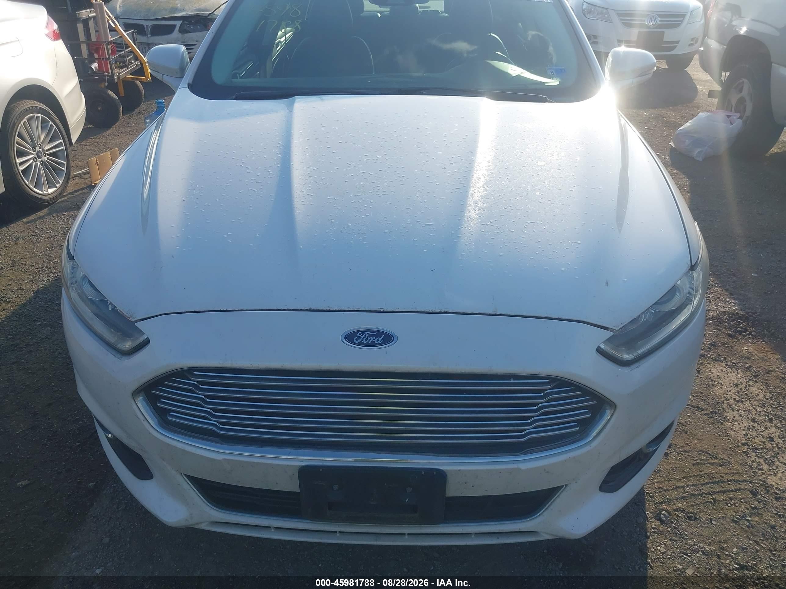 2013 Ford Fusion Hybrid Se Белый vin: 3FA6P0LU3DR225464