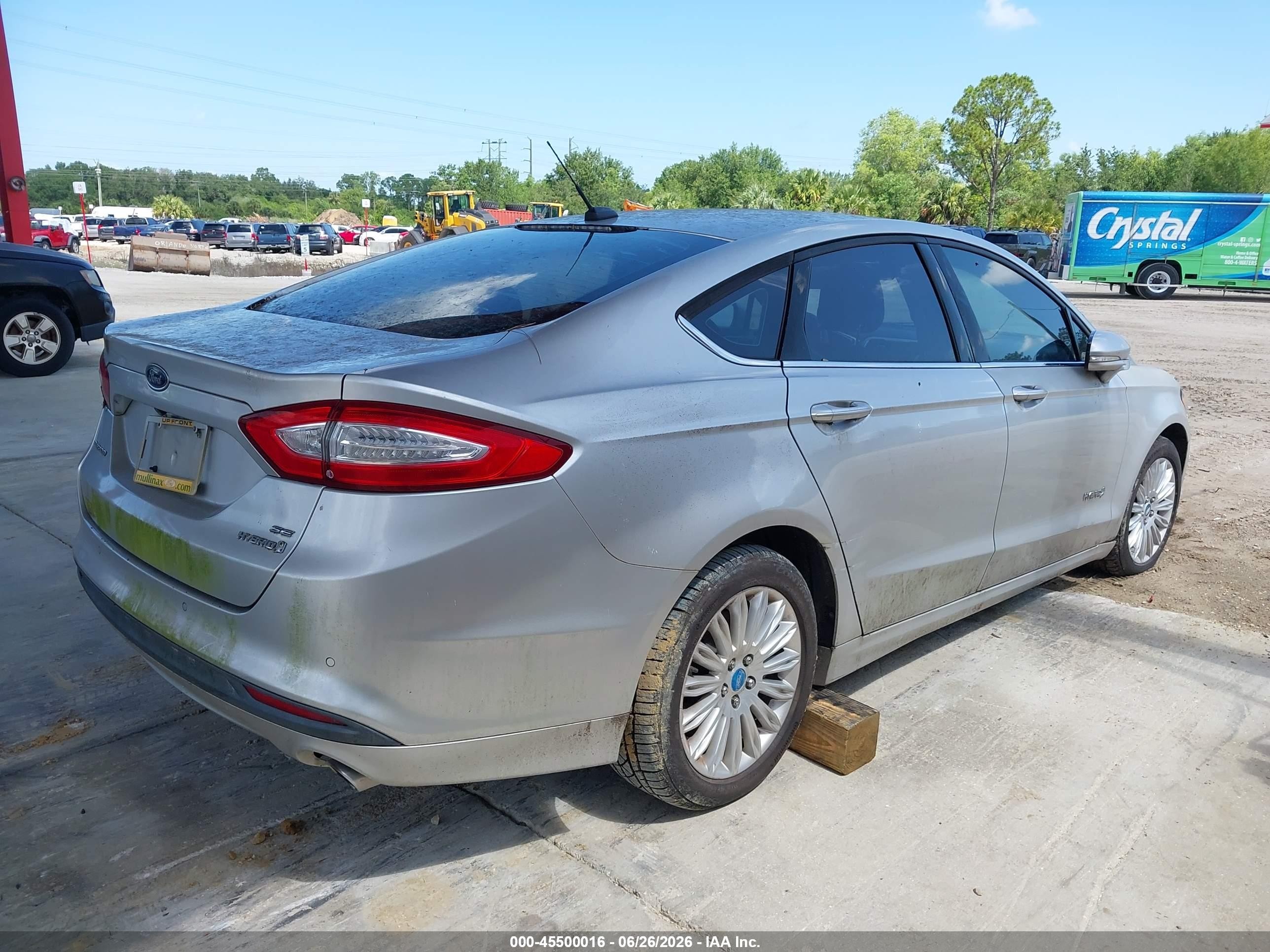 2013 Ford Fusion Hybrid Se Silver vin: 3FA6P0LU3DR249716
