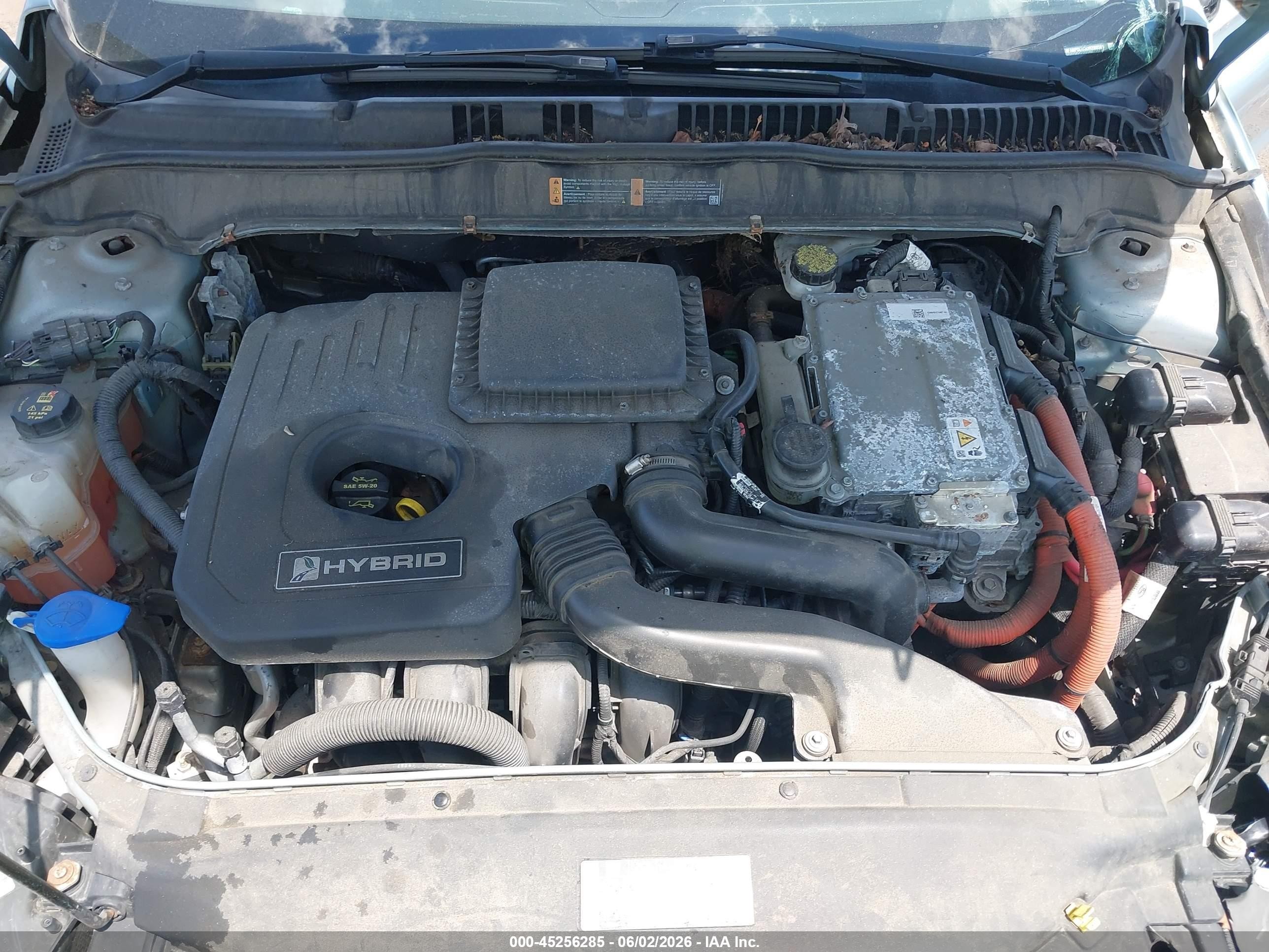 2013 Ford Fusion Hybrid Se Light Blue vin: 3FA6P0LU3DR288581