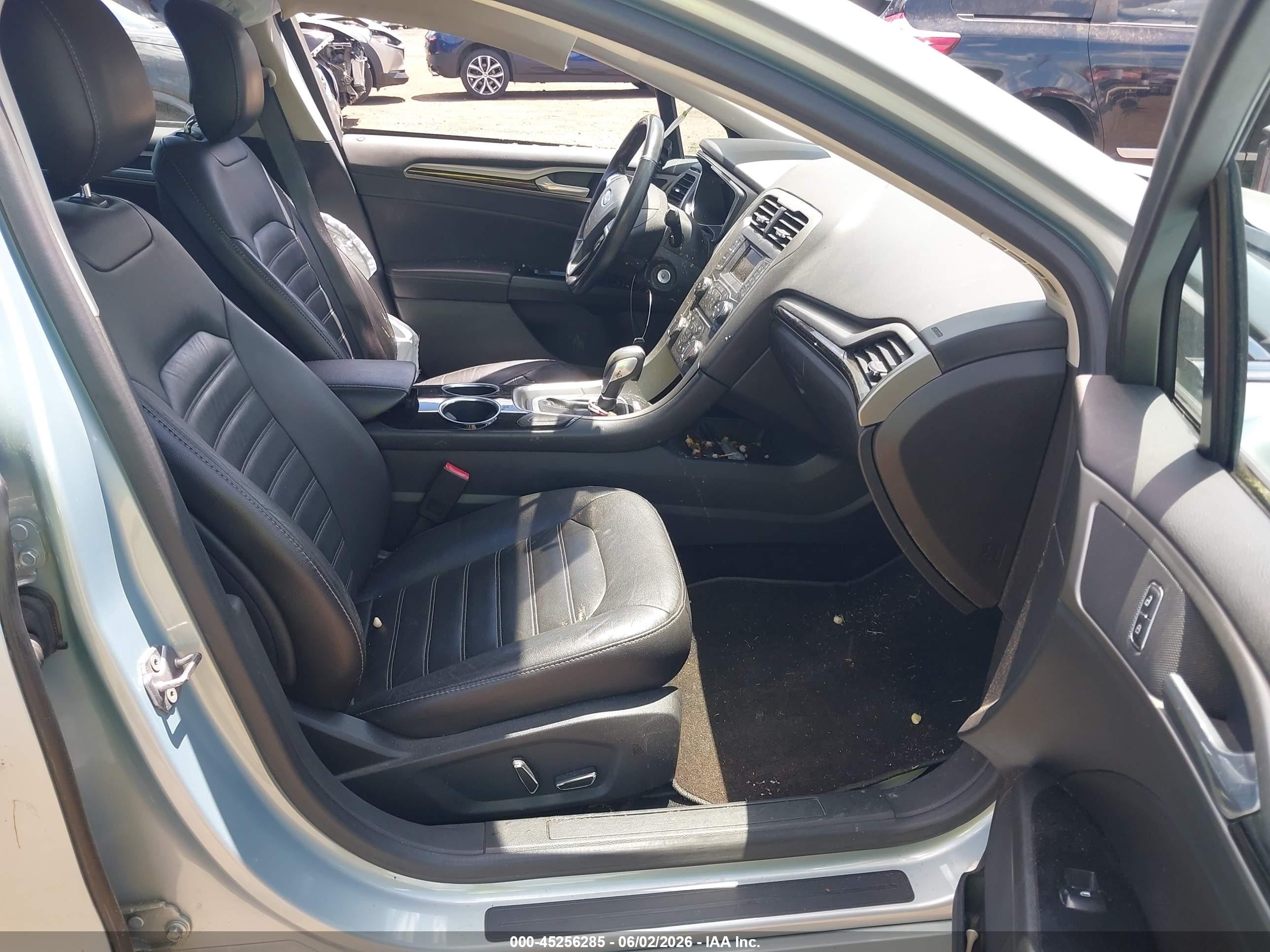 2013 Ford Fusion Hybrid Se Light Blue vin: 3FA6P0LU3DR288581