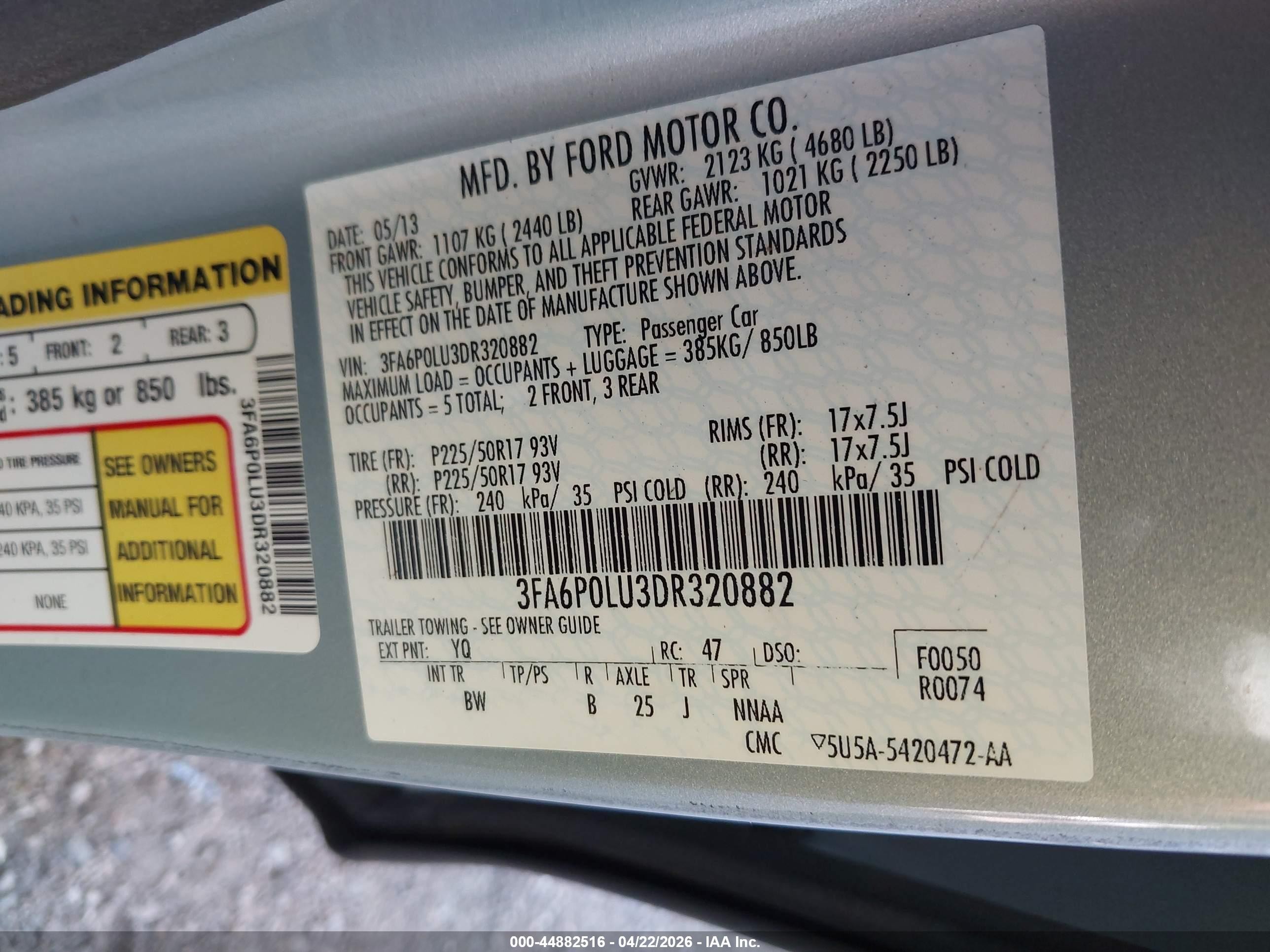 2013 Ford Fusion Hybrid Se Серебряный vin: 3FA6P0LU3DR320882