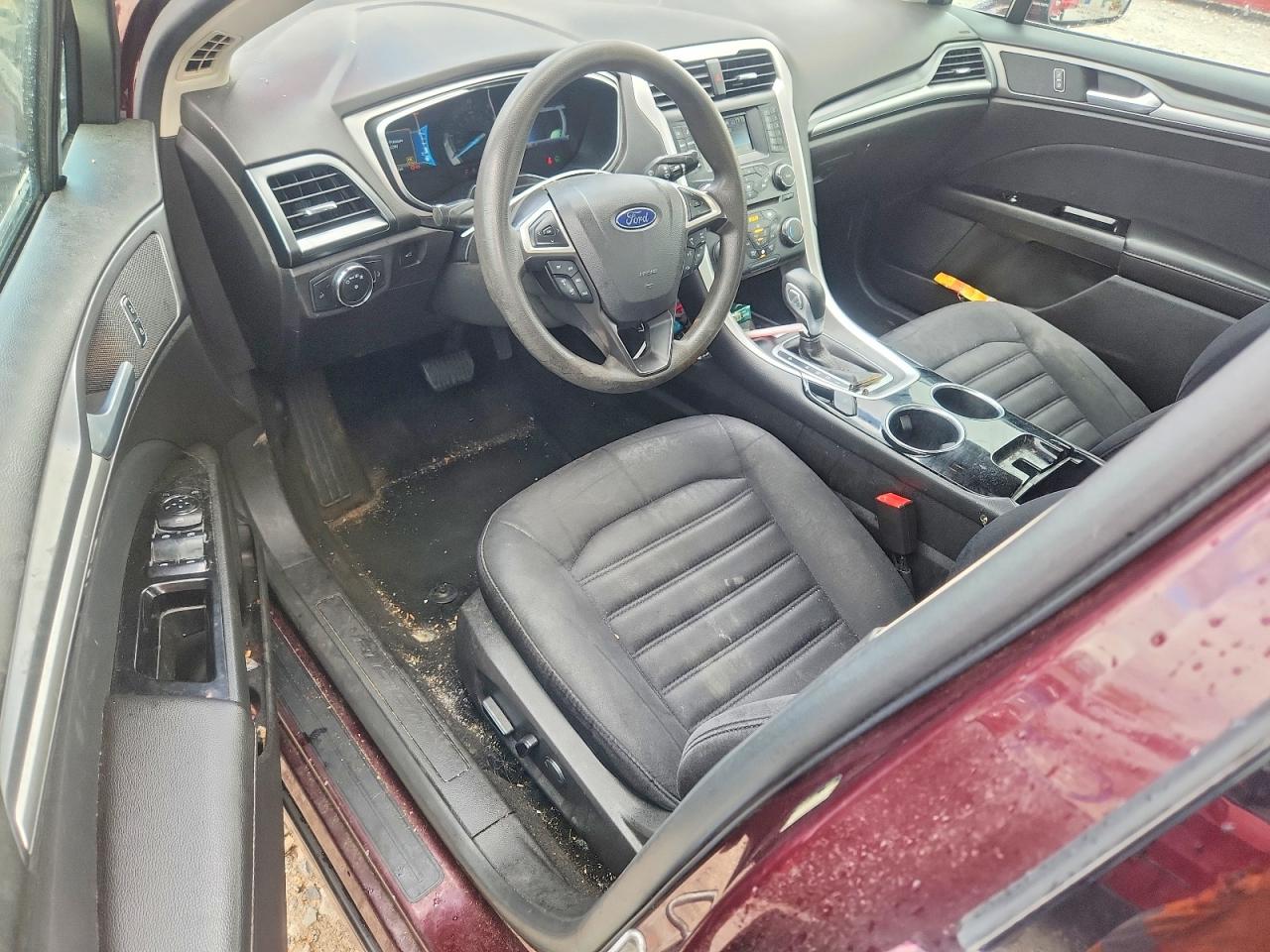 2013 Ford Fusion Se Hybrid Burgundy vin: 3FA6P0LU3DR366289