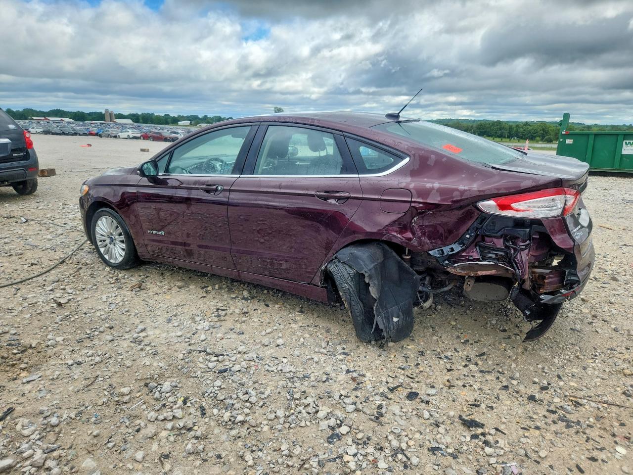 2013 Ford Fusion Se Hybrid Burgundy vin: 3FA6P0LU3DR366289