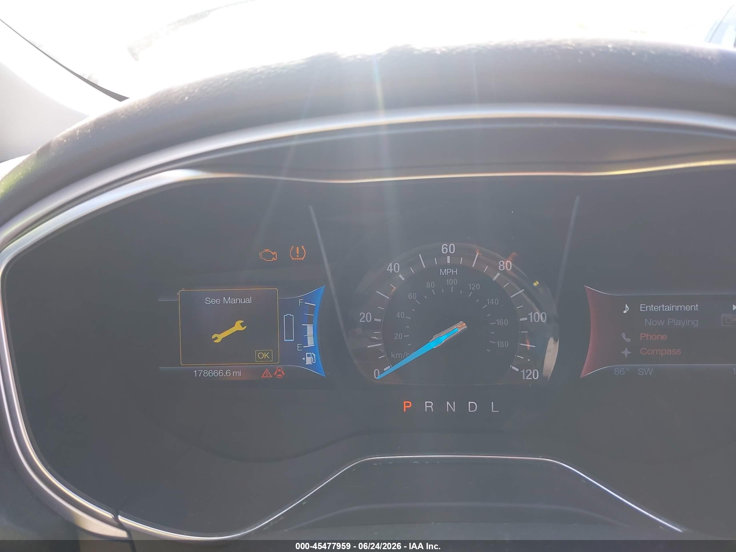 2013 Ford Fusion Hybrid Se White vin: 3FA6P0LU3DR383660