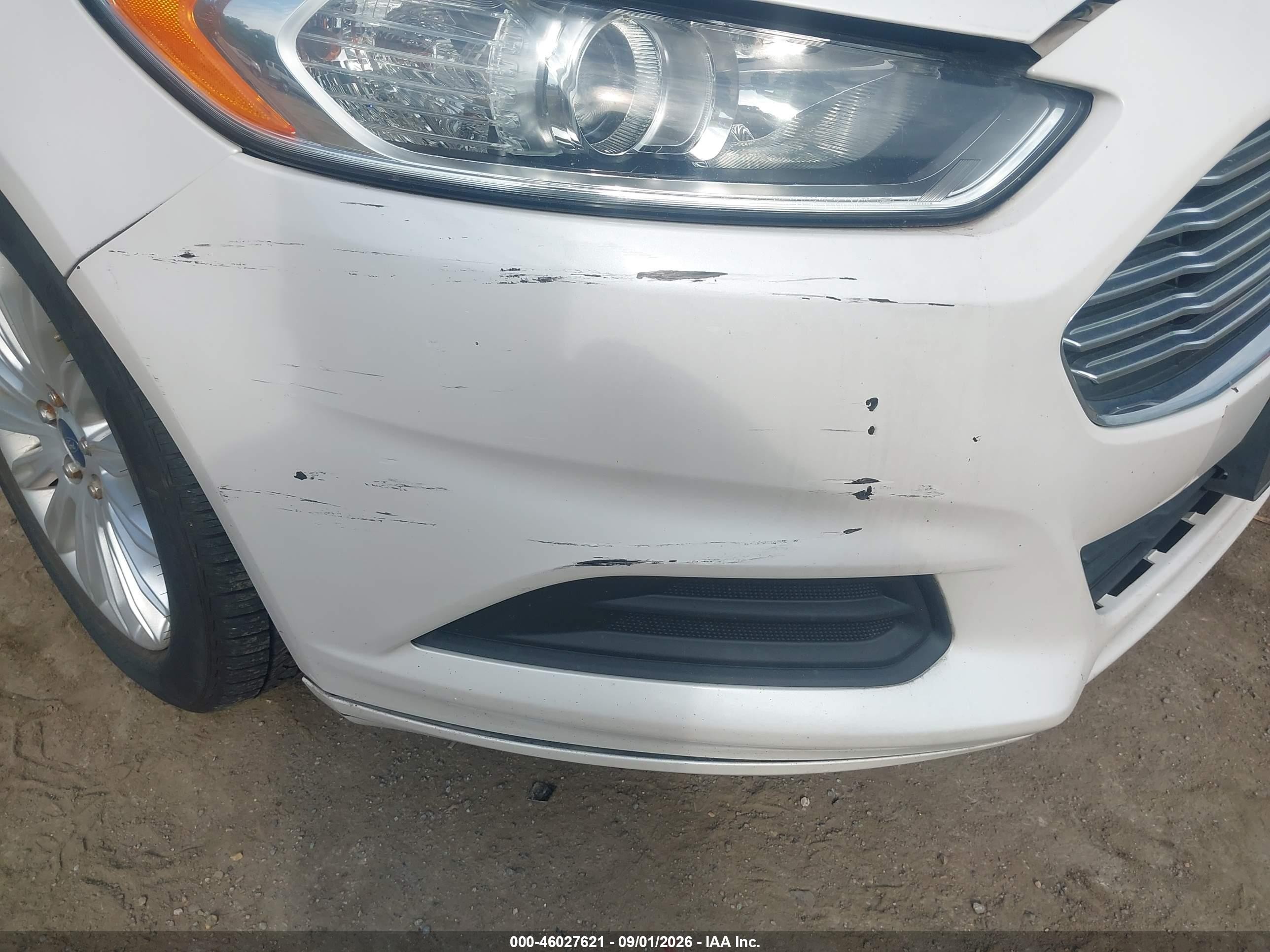 2014 Ford Fusion Hybrid Se White vin: 3FA6P0LU3ER133918
