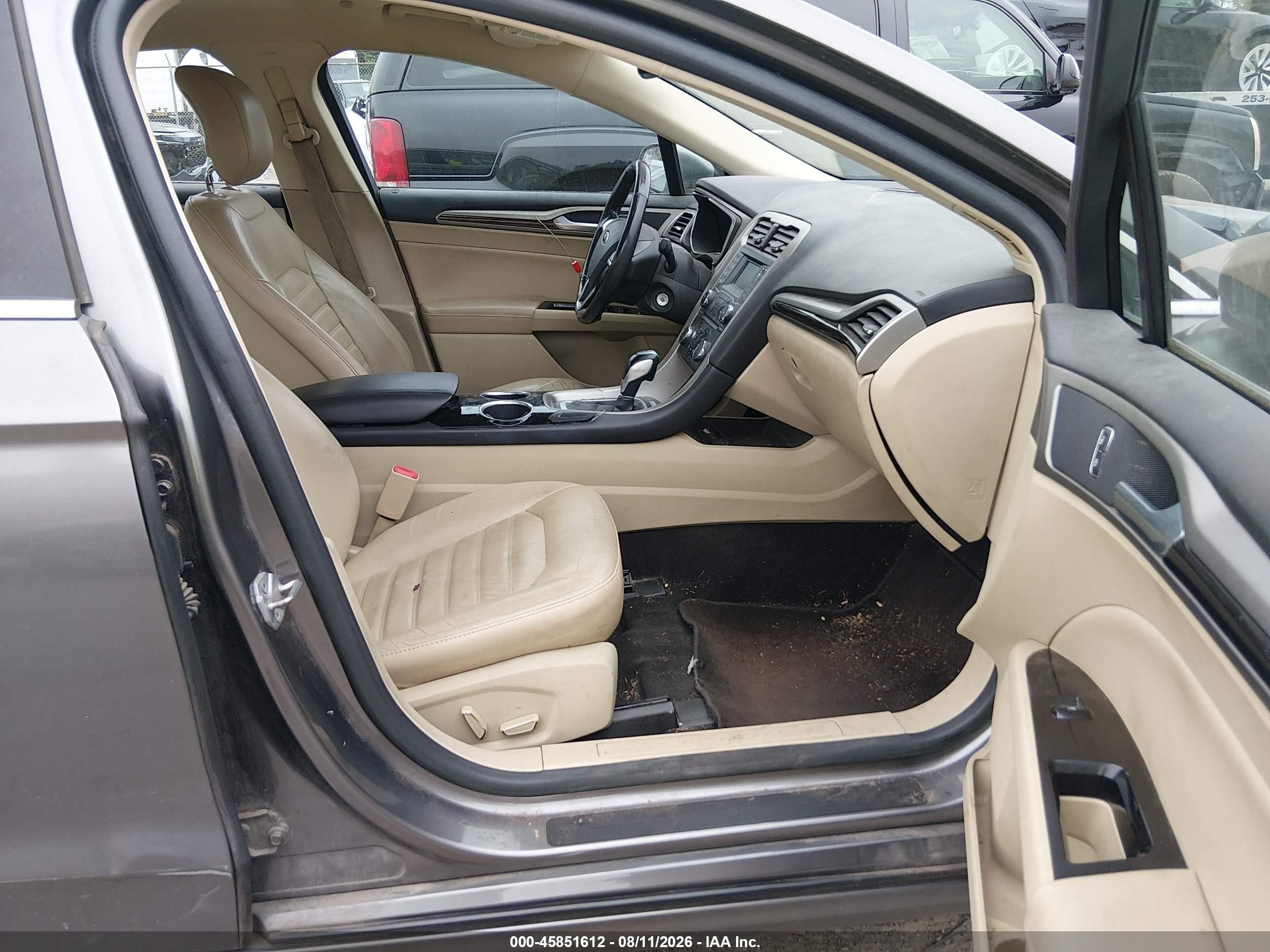 2014 Ford Fusion Hybrid Se Gray vin: 3FA6P0LU3ER136883