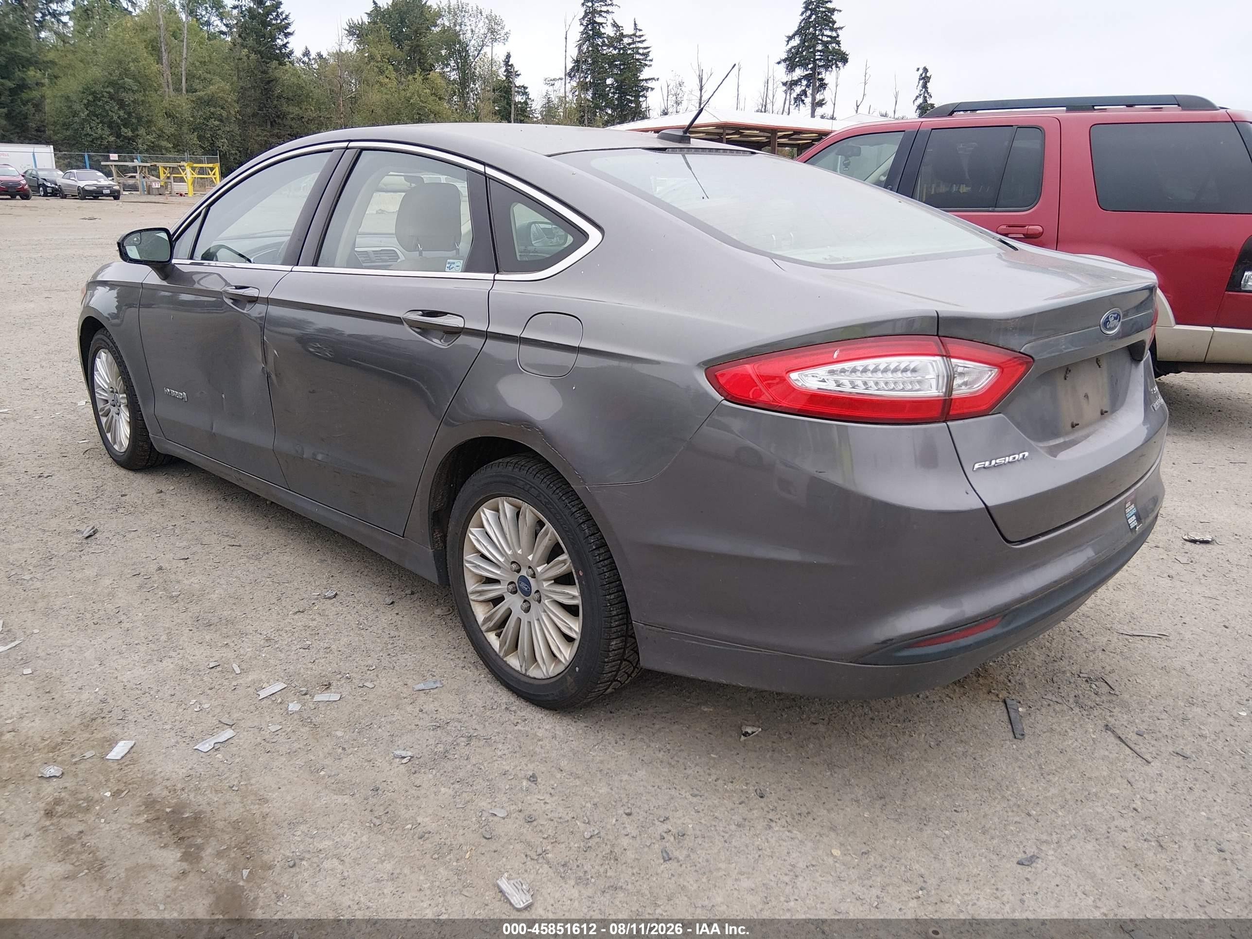 2014 Ford Fusion Hybrid Se Gray vin: 3FA6P0LU3ER136883