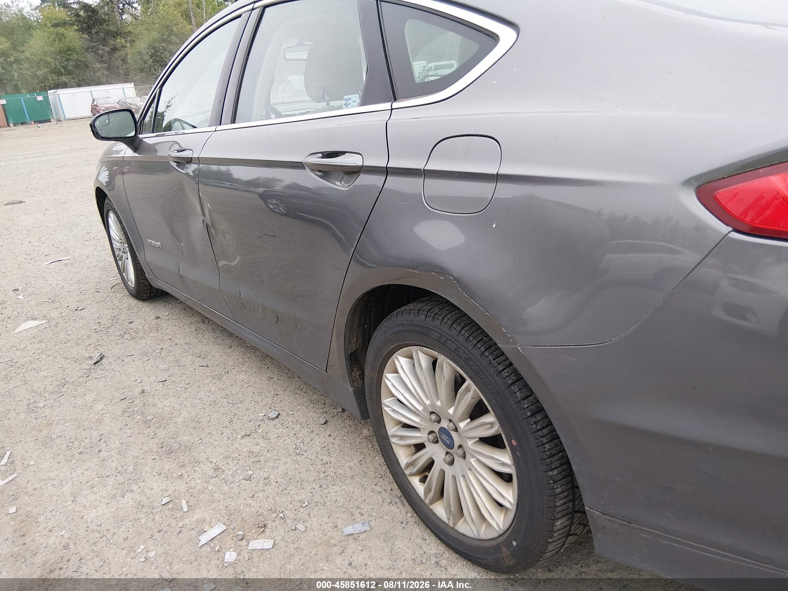 2014 Ford Fusion Hybrid Se Gray vin: 3FA6P0LU3ER136883
