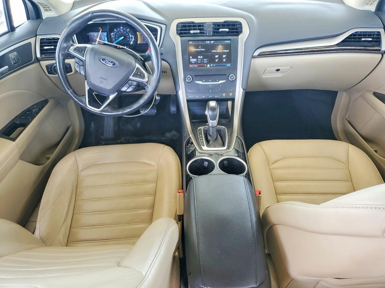 2014 Ford Fusion Se Hybrid White vin: 3FA6P0LU3ER140125