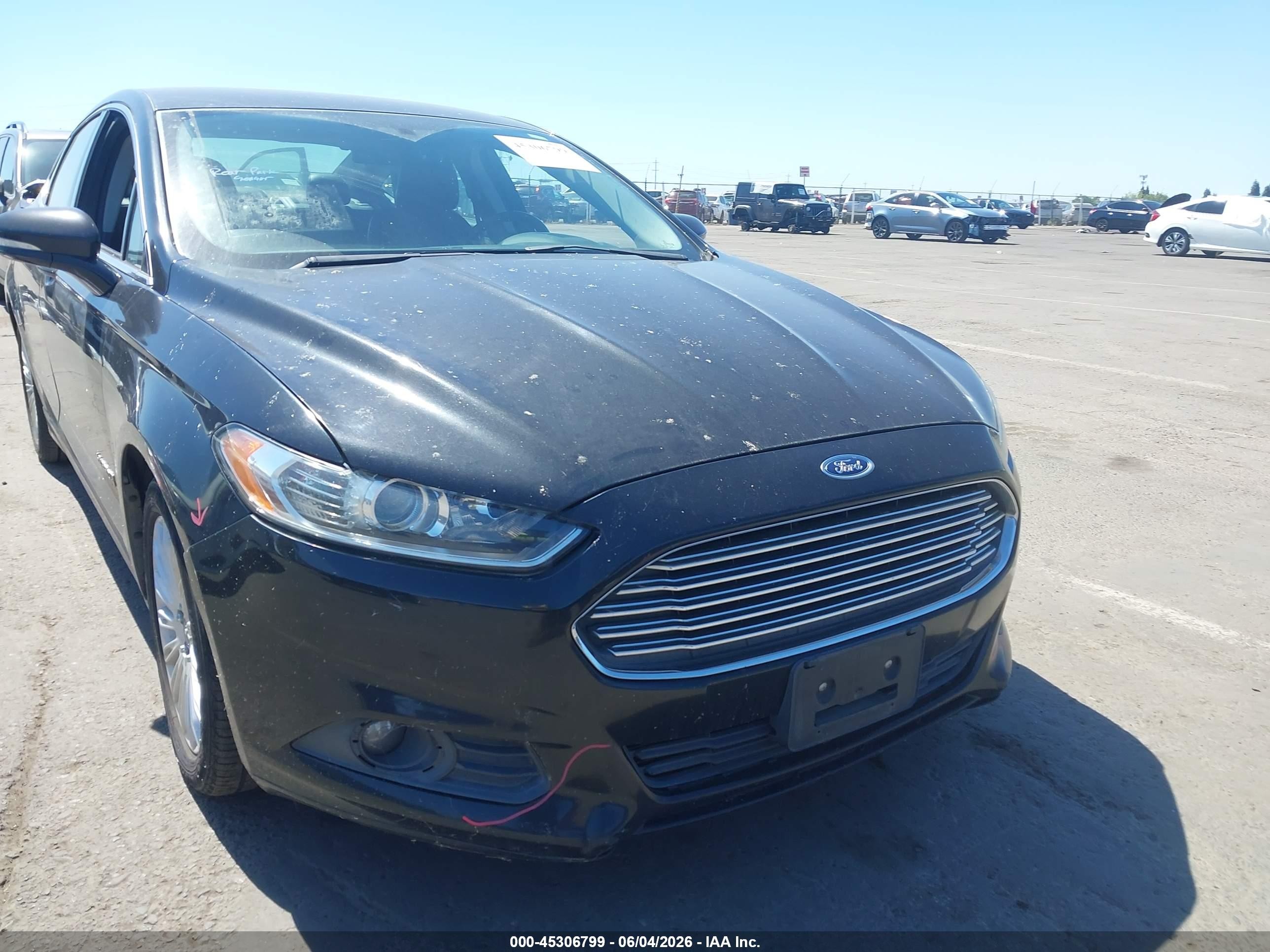 2014 Ford Fusion Hybrid Se Black vin: 3FA6P0LU3ER142456