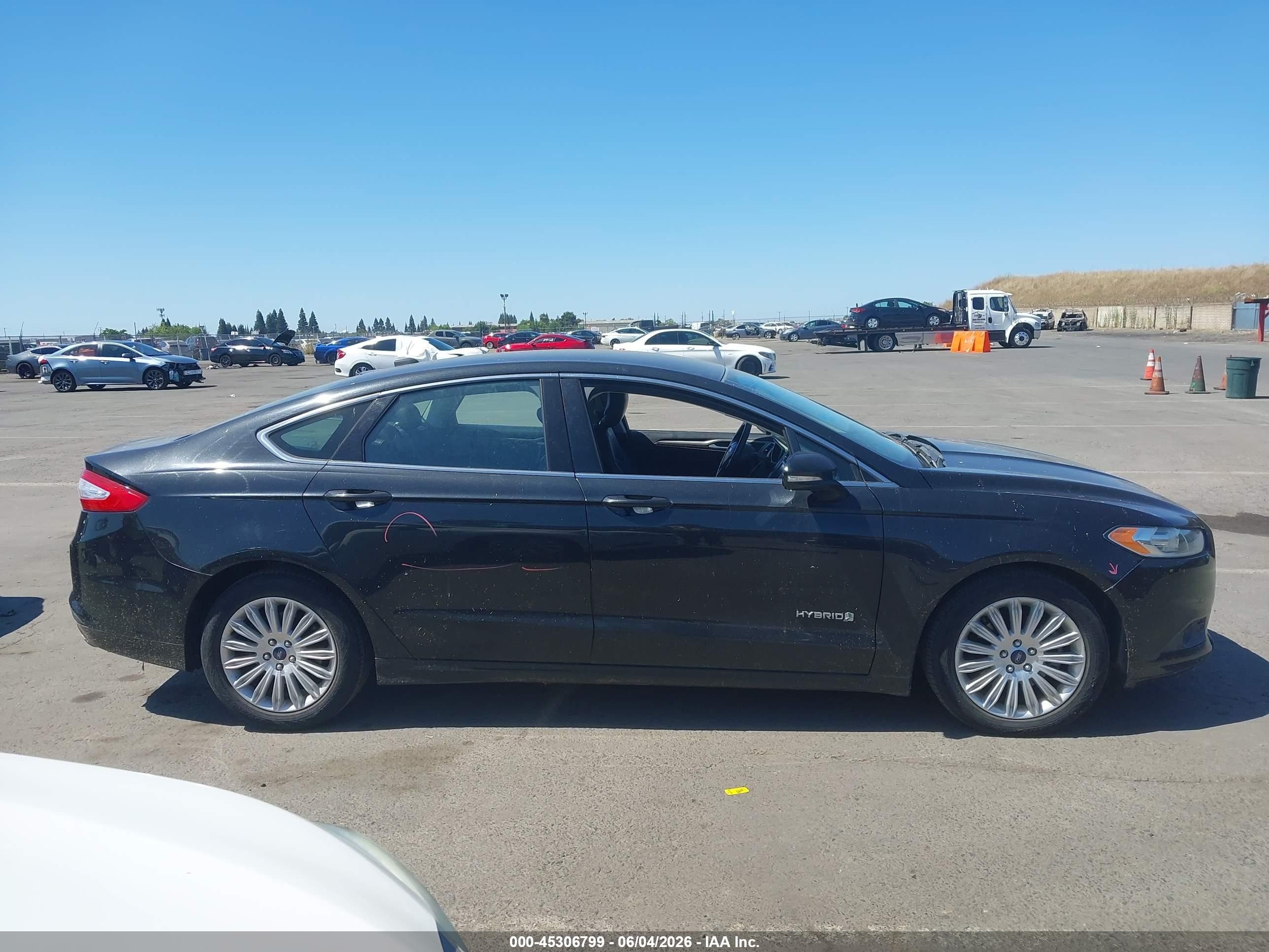 2014 Ford Fusion Hybrid Se Black vin: 3FA6P0LU3ER142456