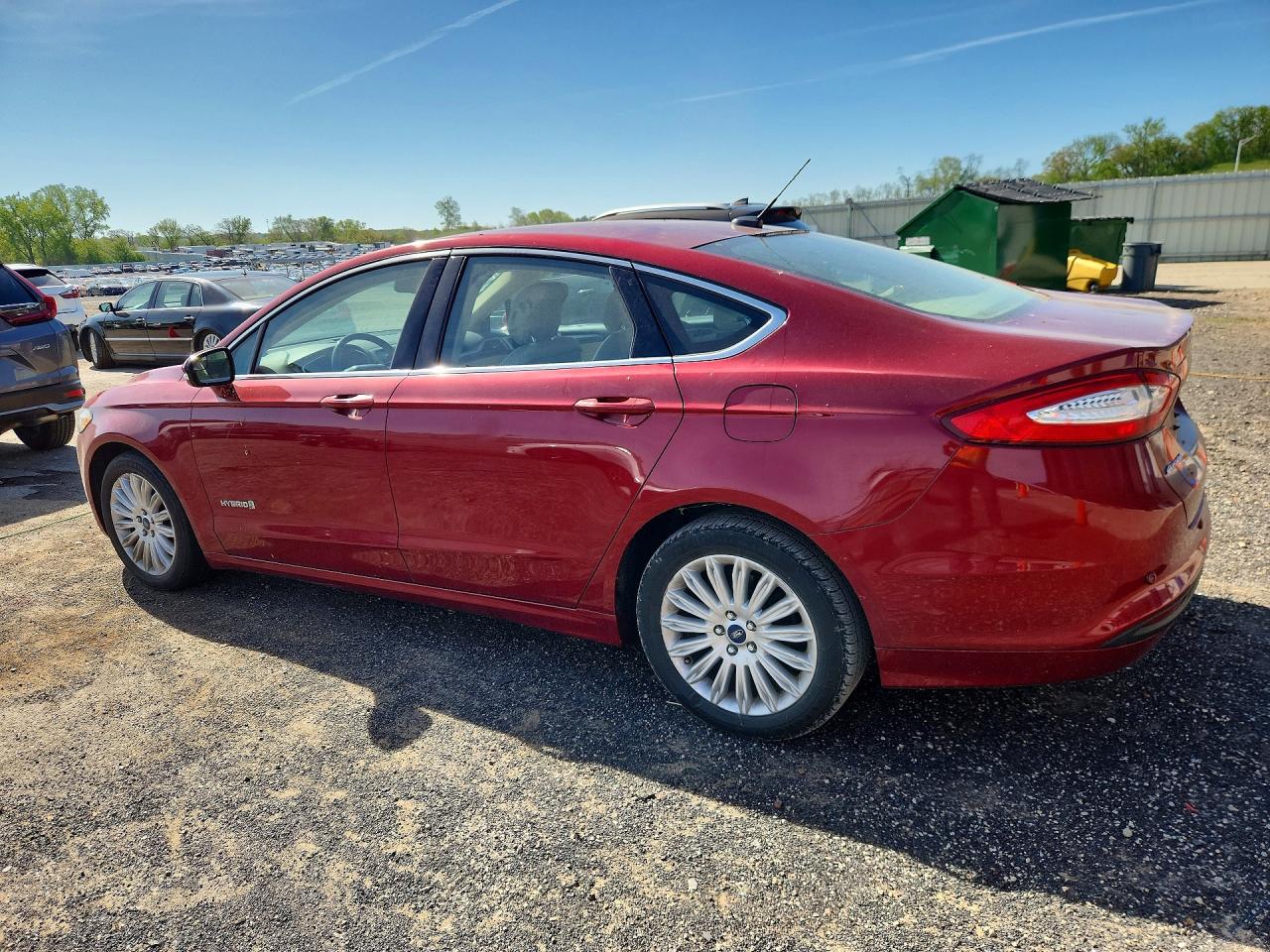 2014 Ford Fusion Se Hybrid Red vin: 3FA6P0LU3ER210917